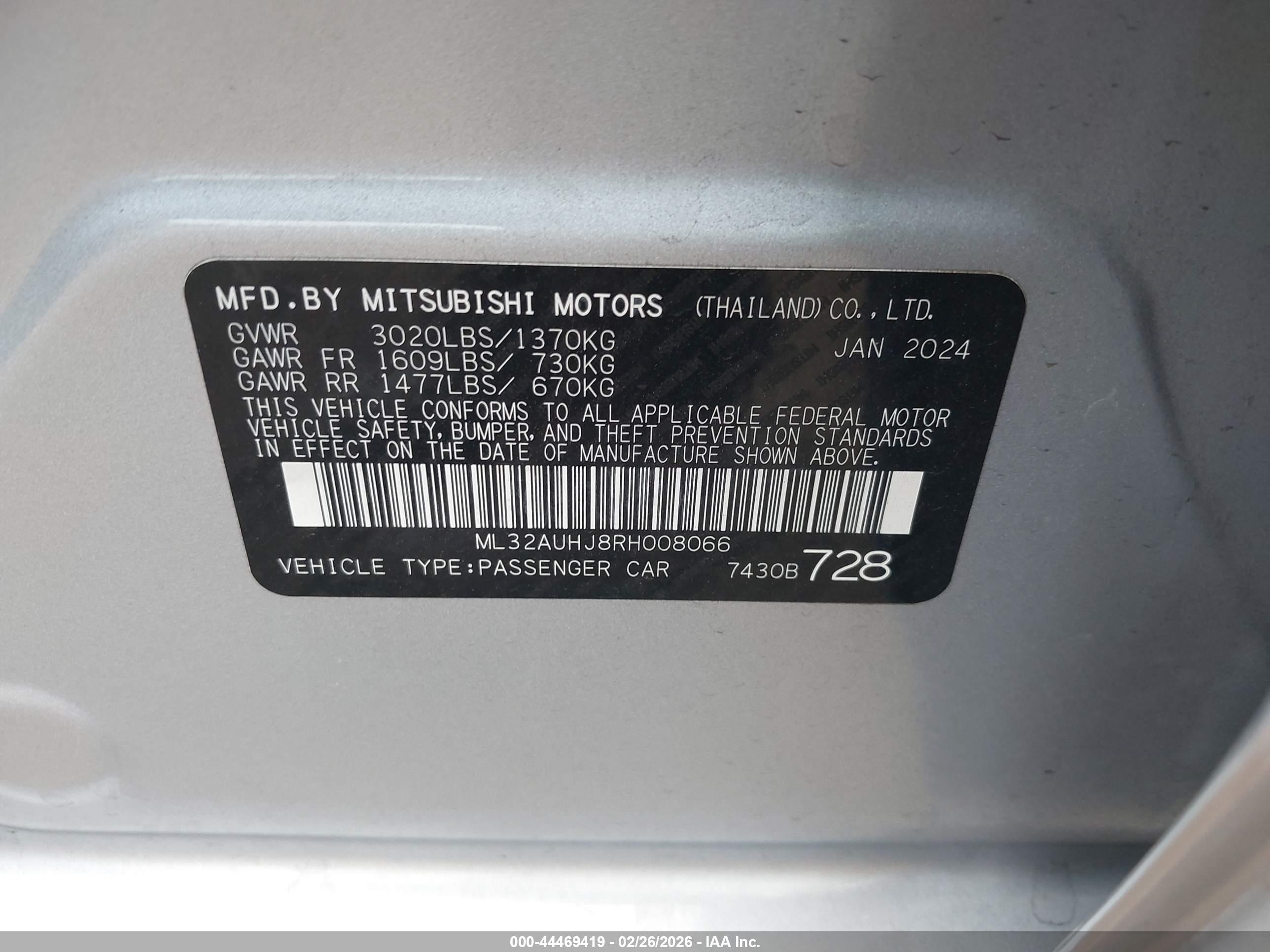 MITSUBISHI MIRAGE image 9