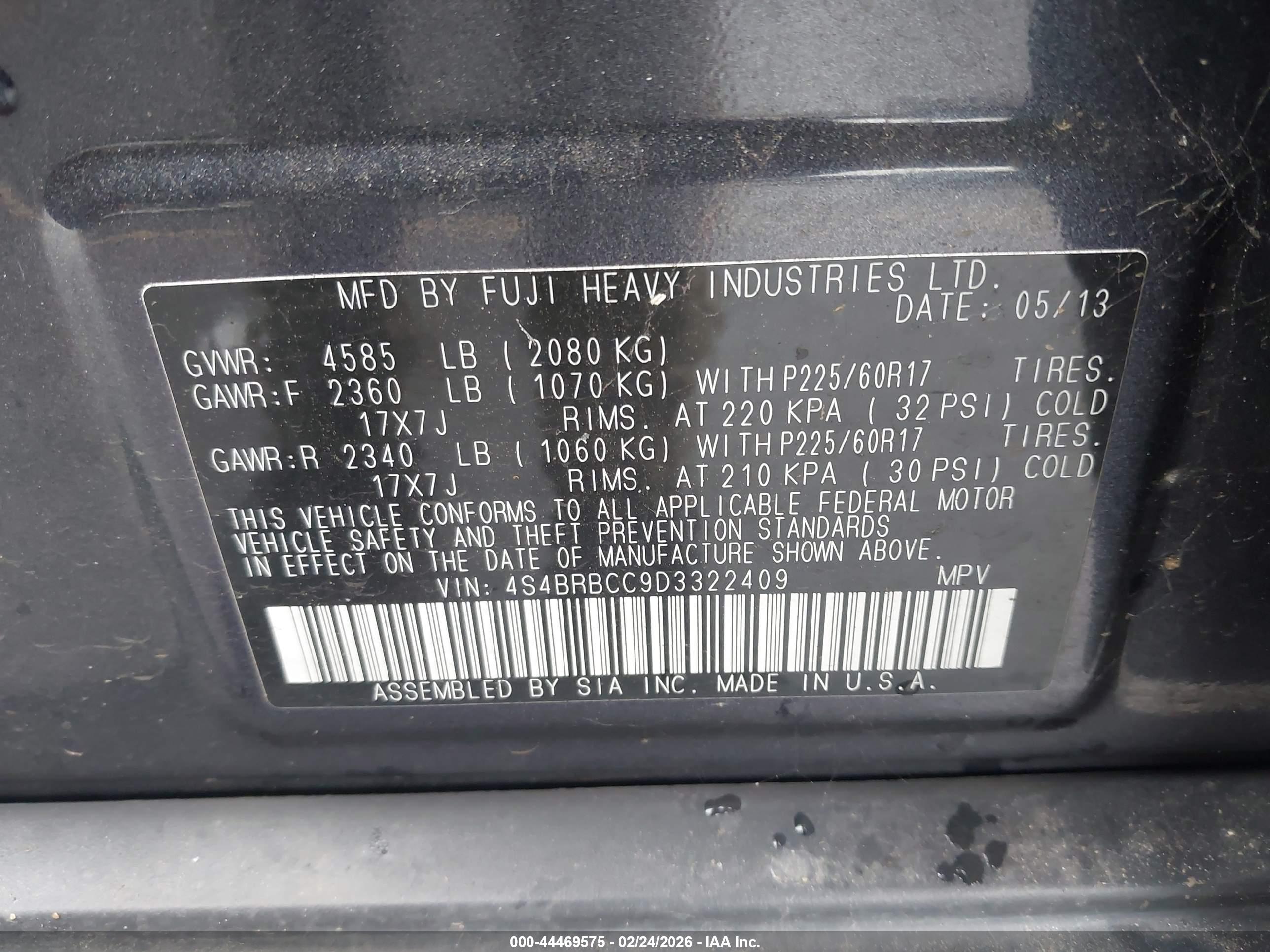 SUBARU OUTBACK image 9