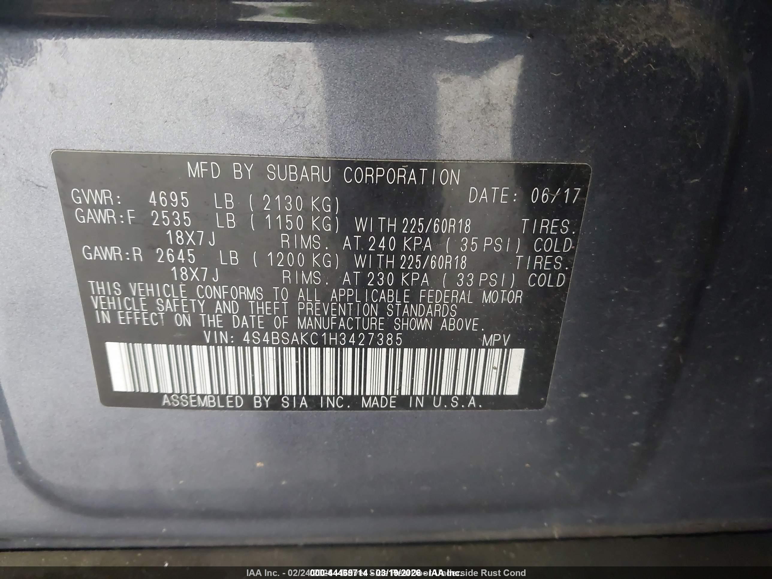 SUBARU OUTBACK image 9