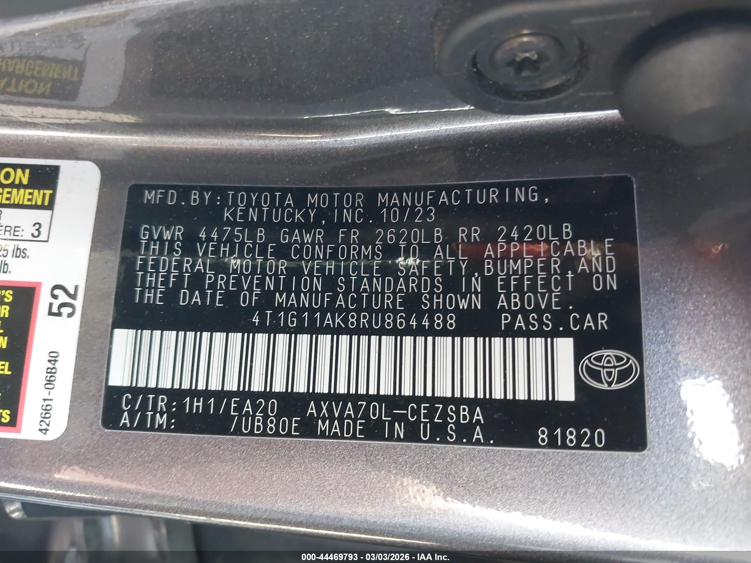 TOYOTA CAMRY image 9