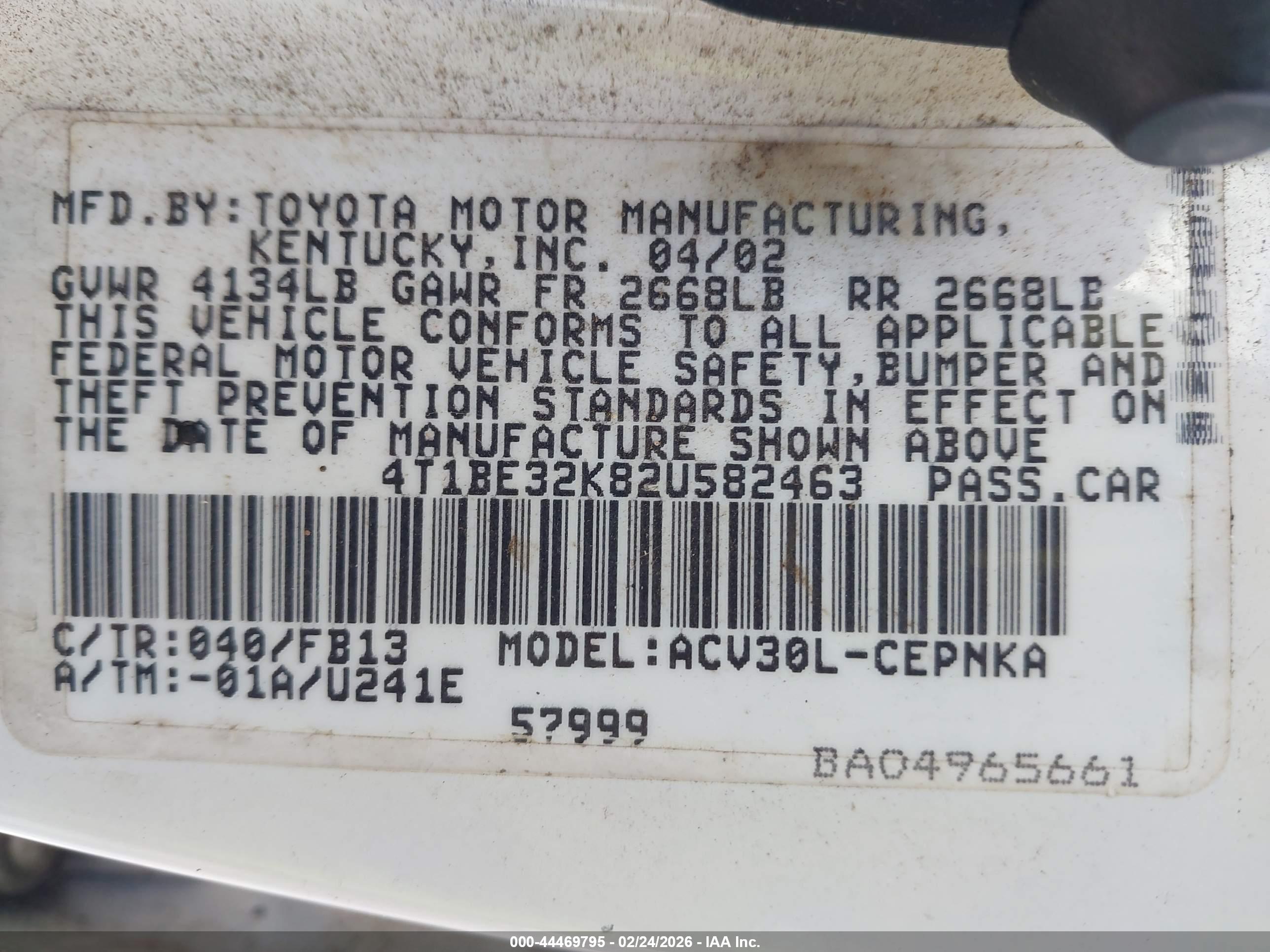 TOYOTA CAMRY image 9