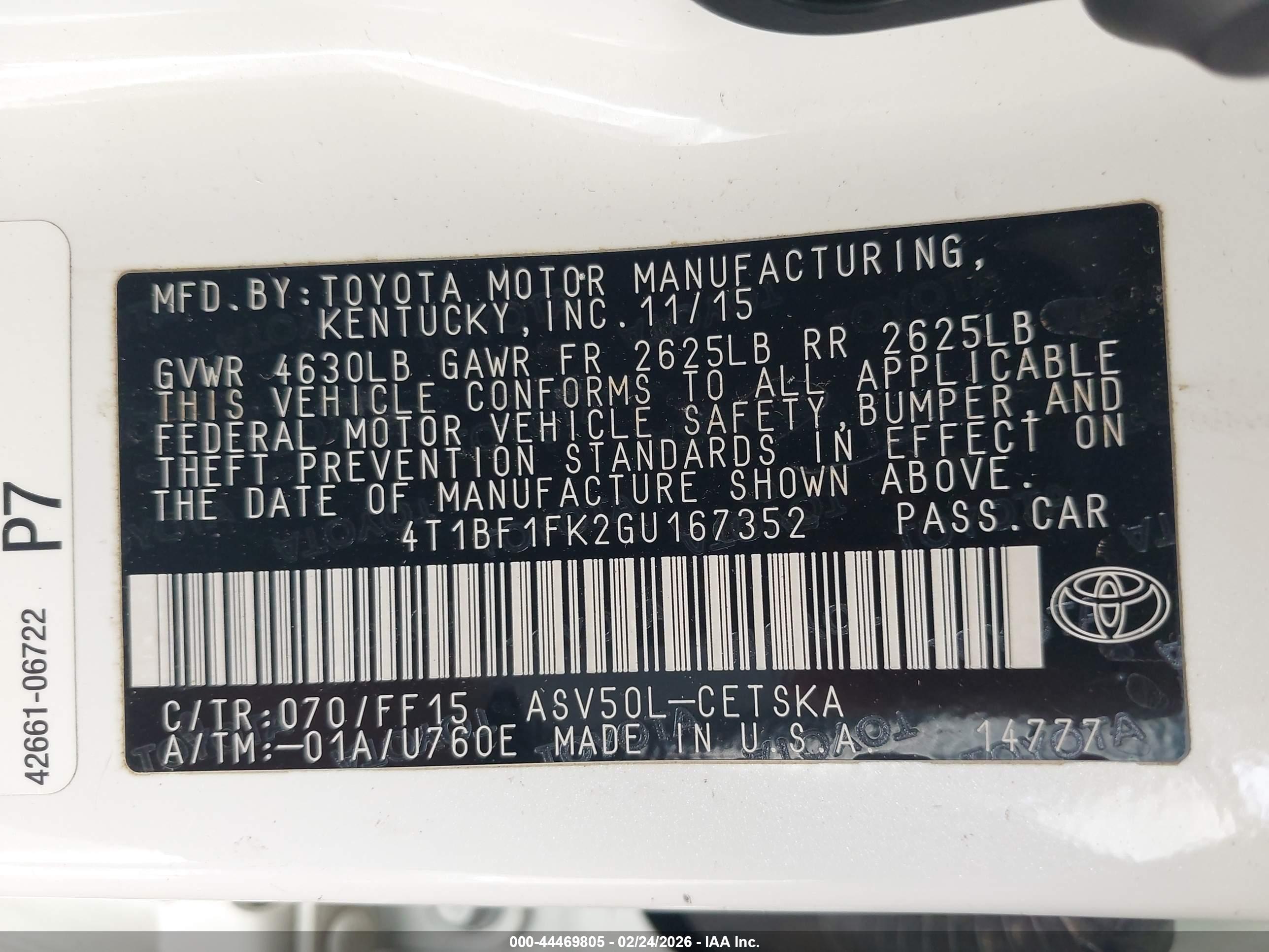 TOYOTA CAMRY image 9