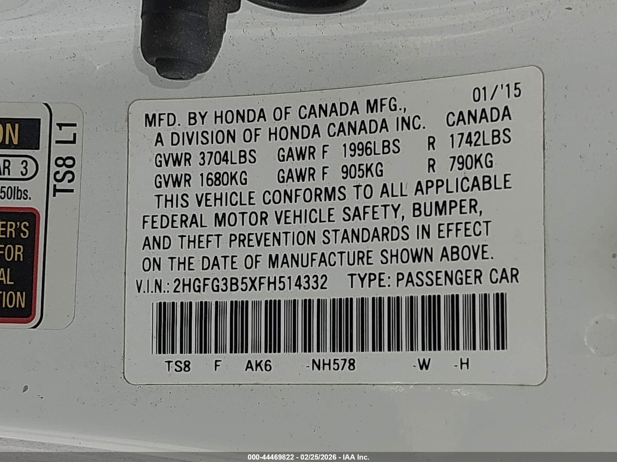HONDA CIVIC image 9