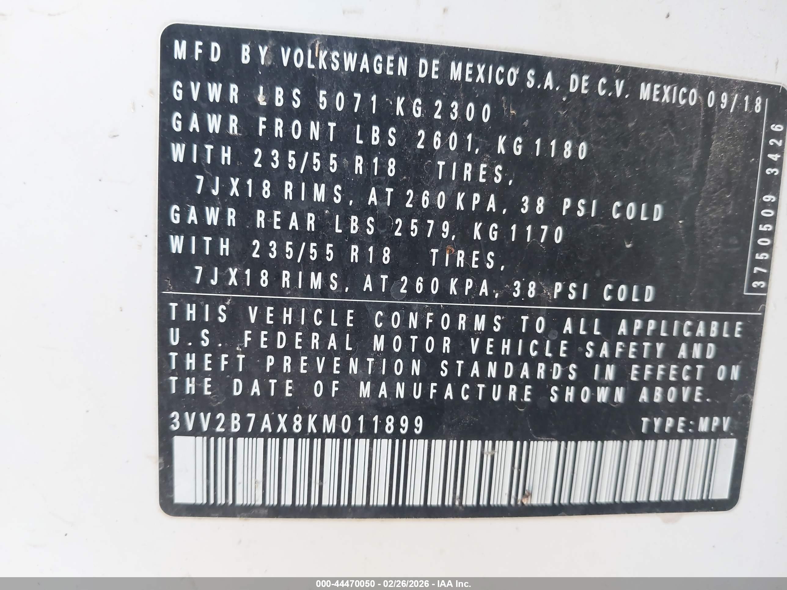 VOLKSWAGEN TIGUAN image 9