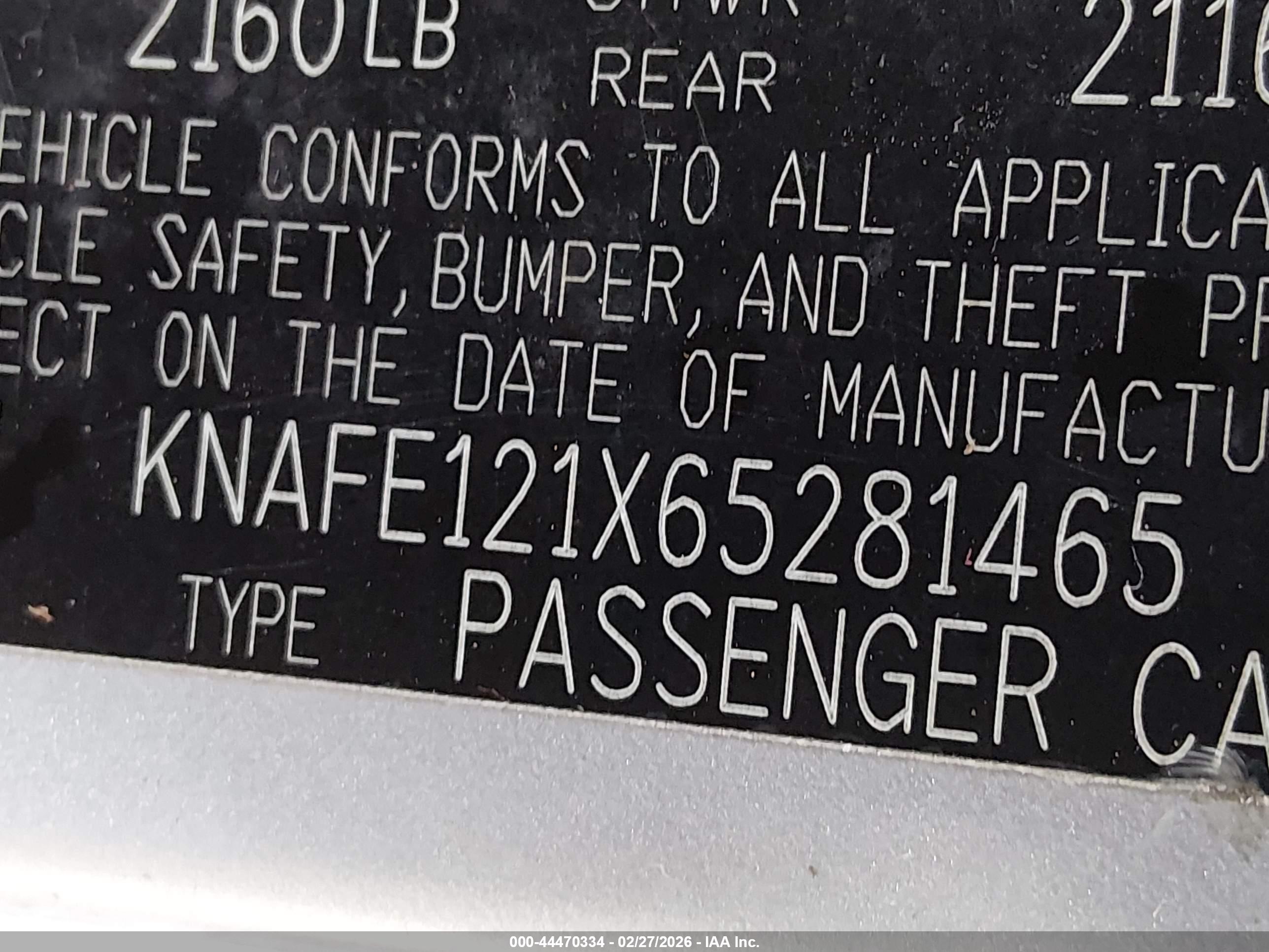 KIA SPECTRA image 9
