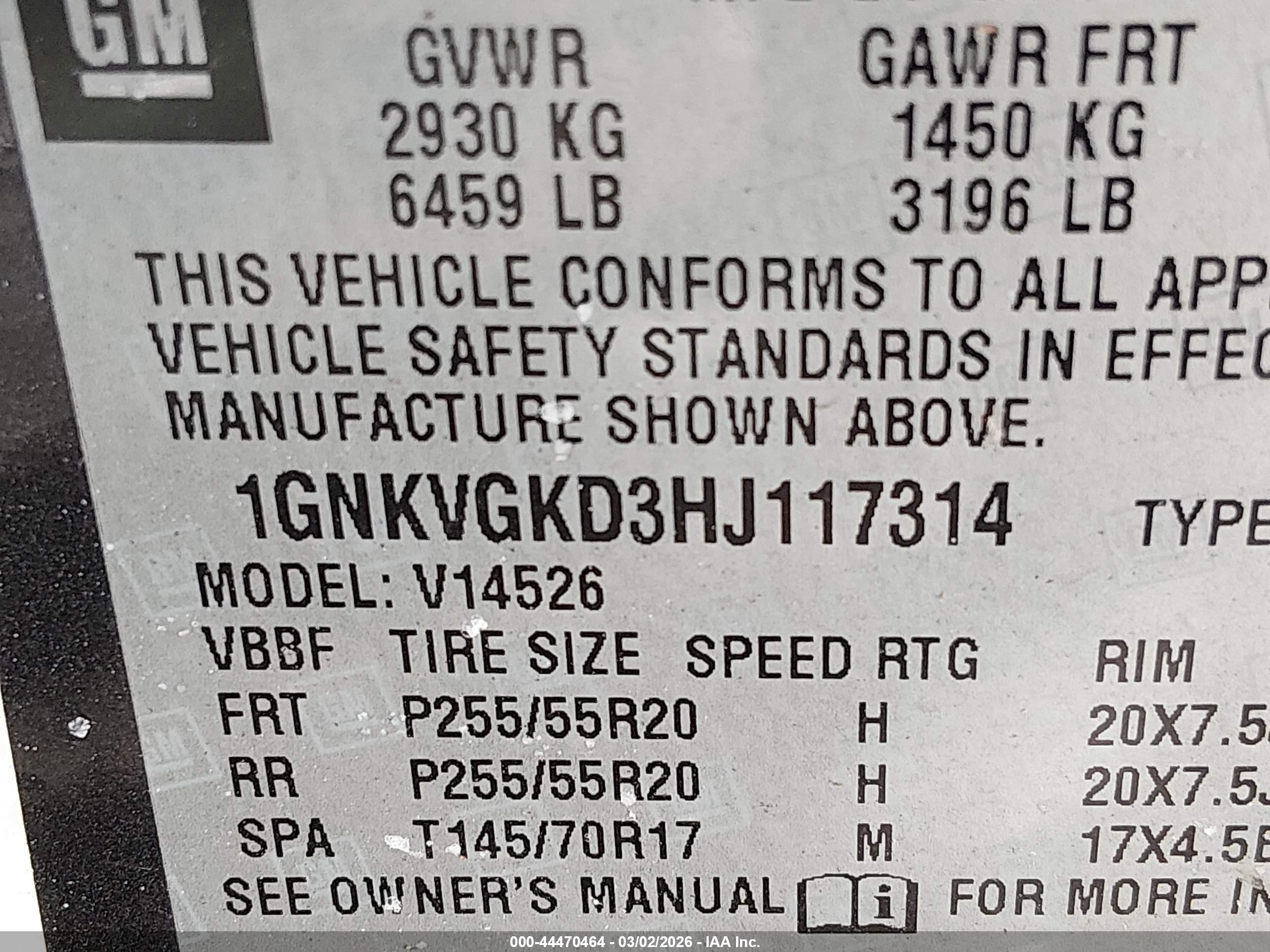CHEVROLET TRAVERSE image 9