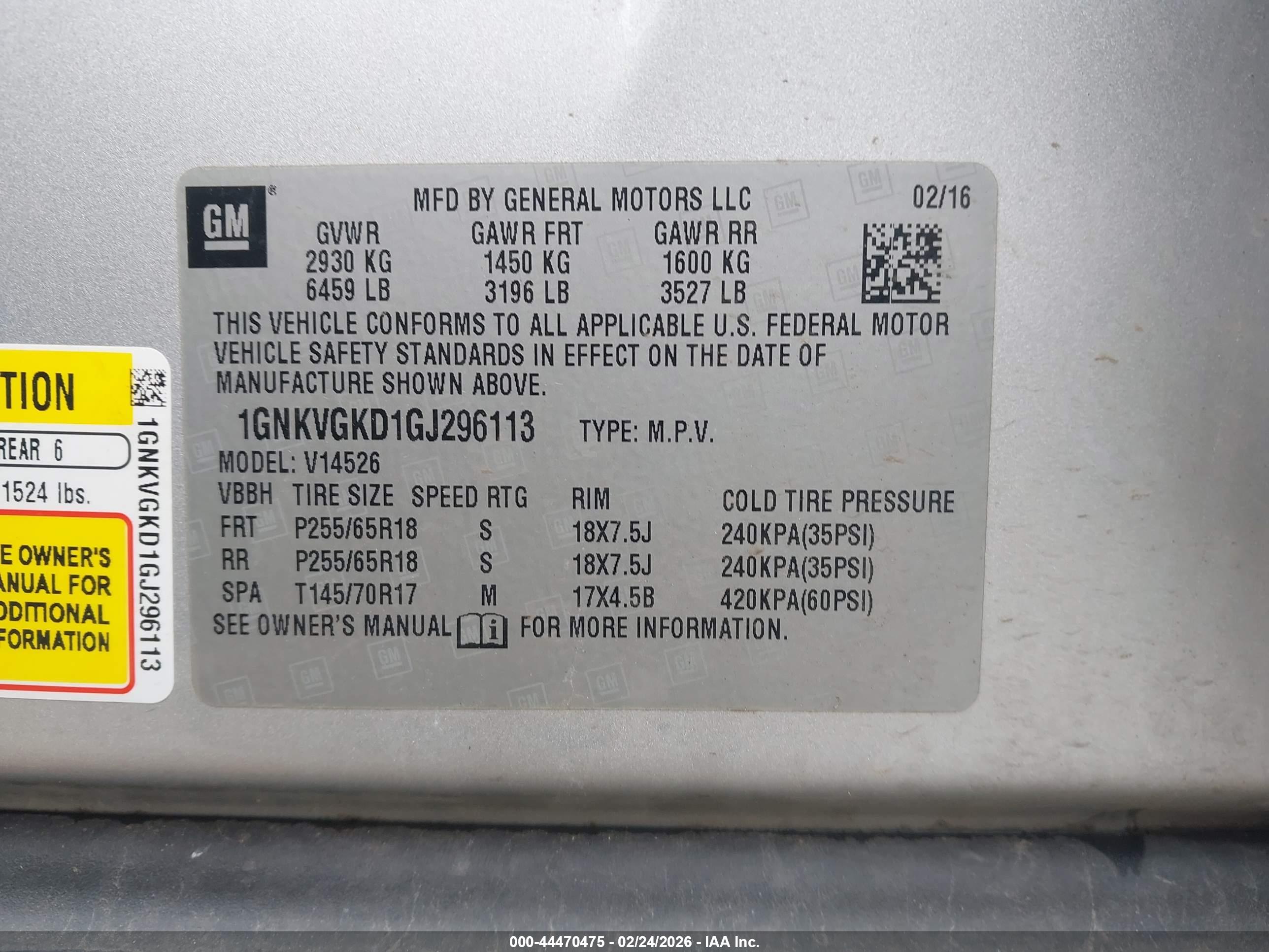 CHEVROLET TRAVERSE image 9