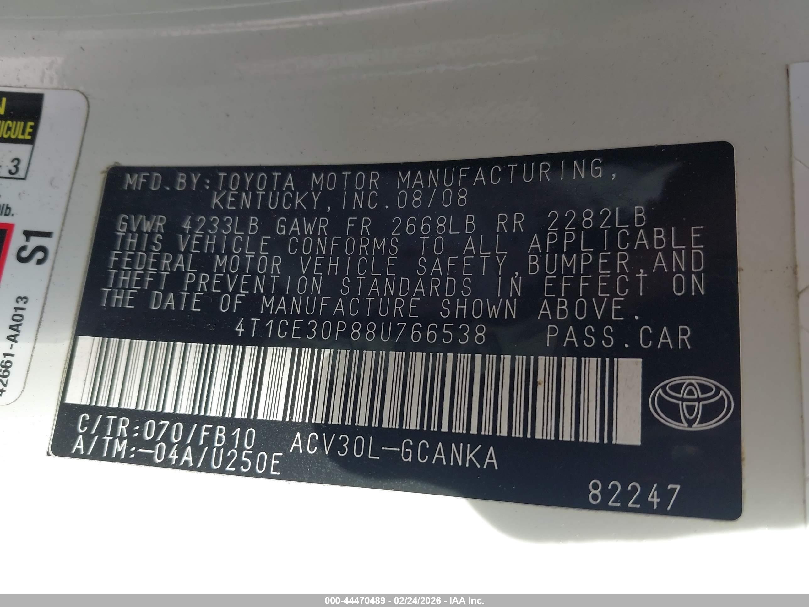 TOYOTA CAMRY image 9