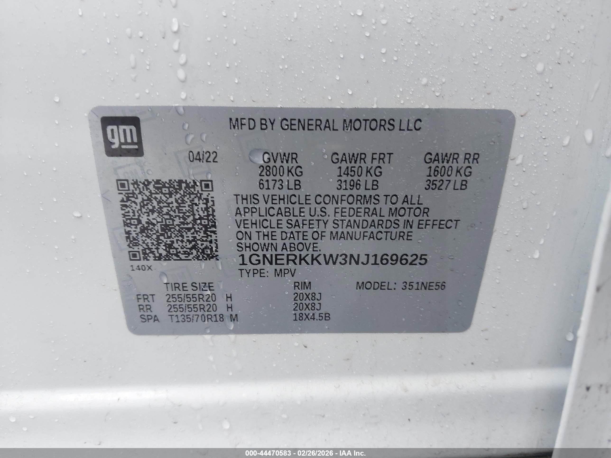 CHEVROLET TRAVERSE image 9