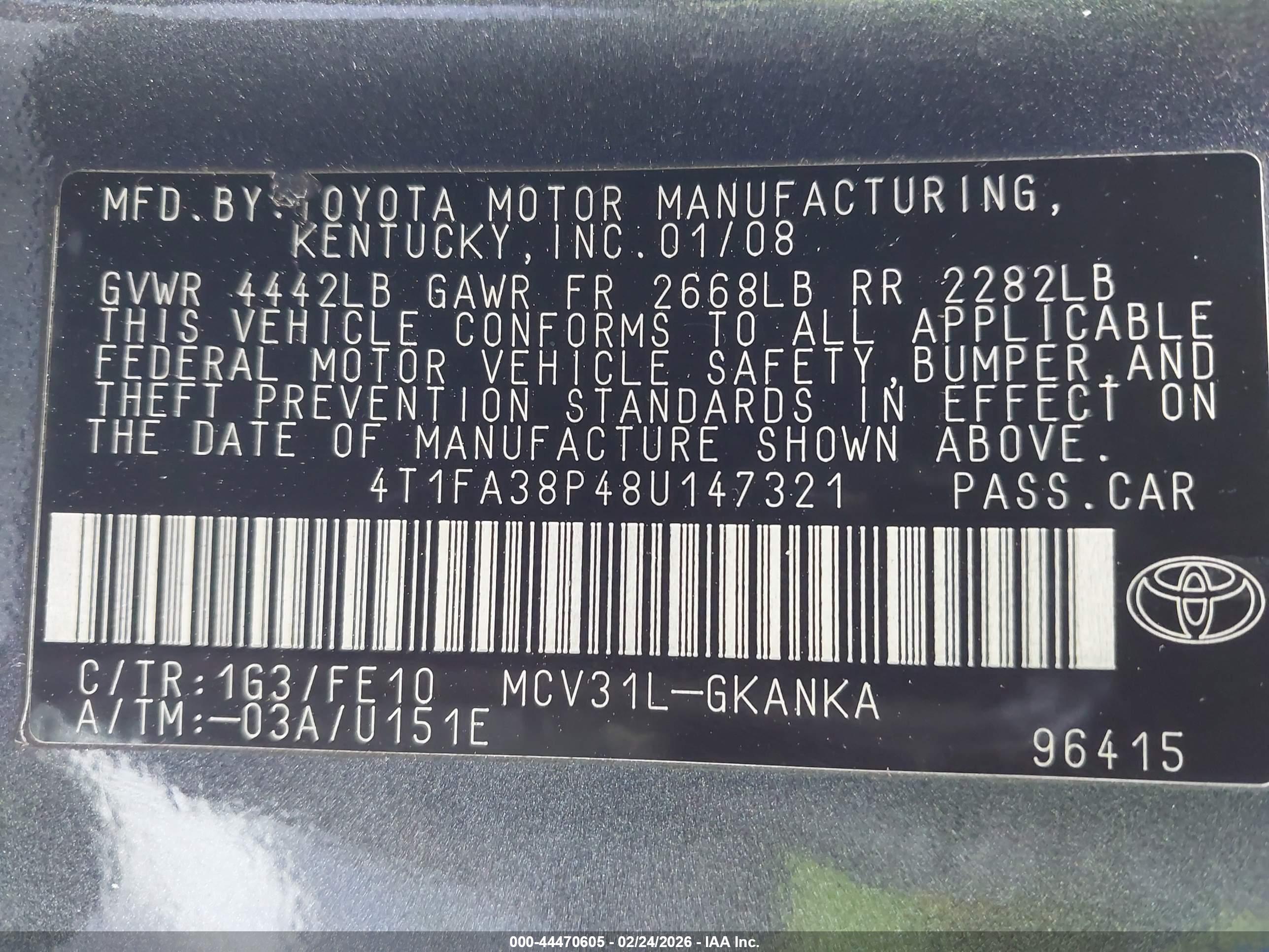 TOYOTA CAMRY image 9