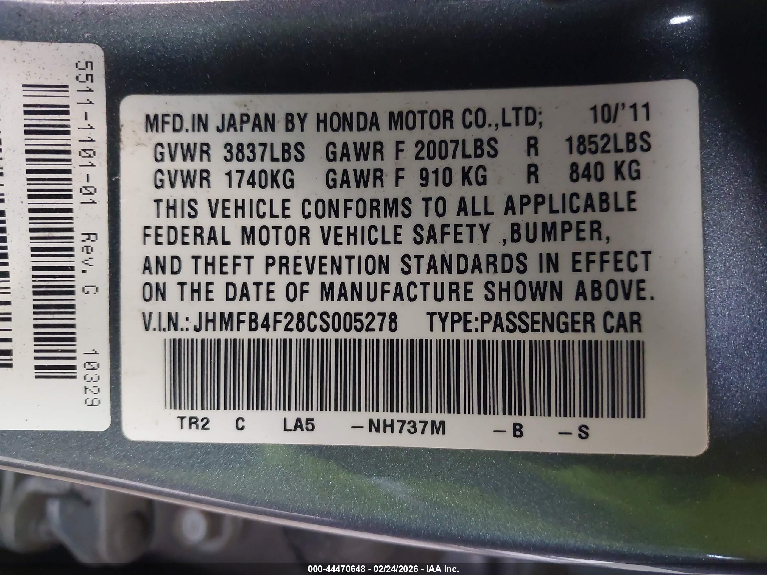 HONDA CIVIC image 9
