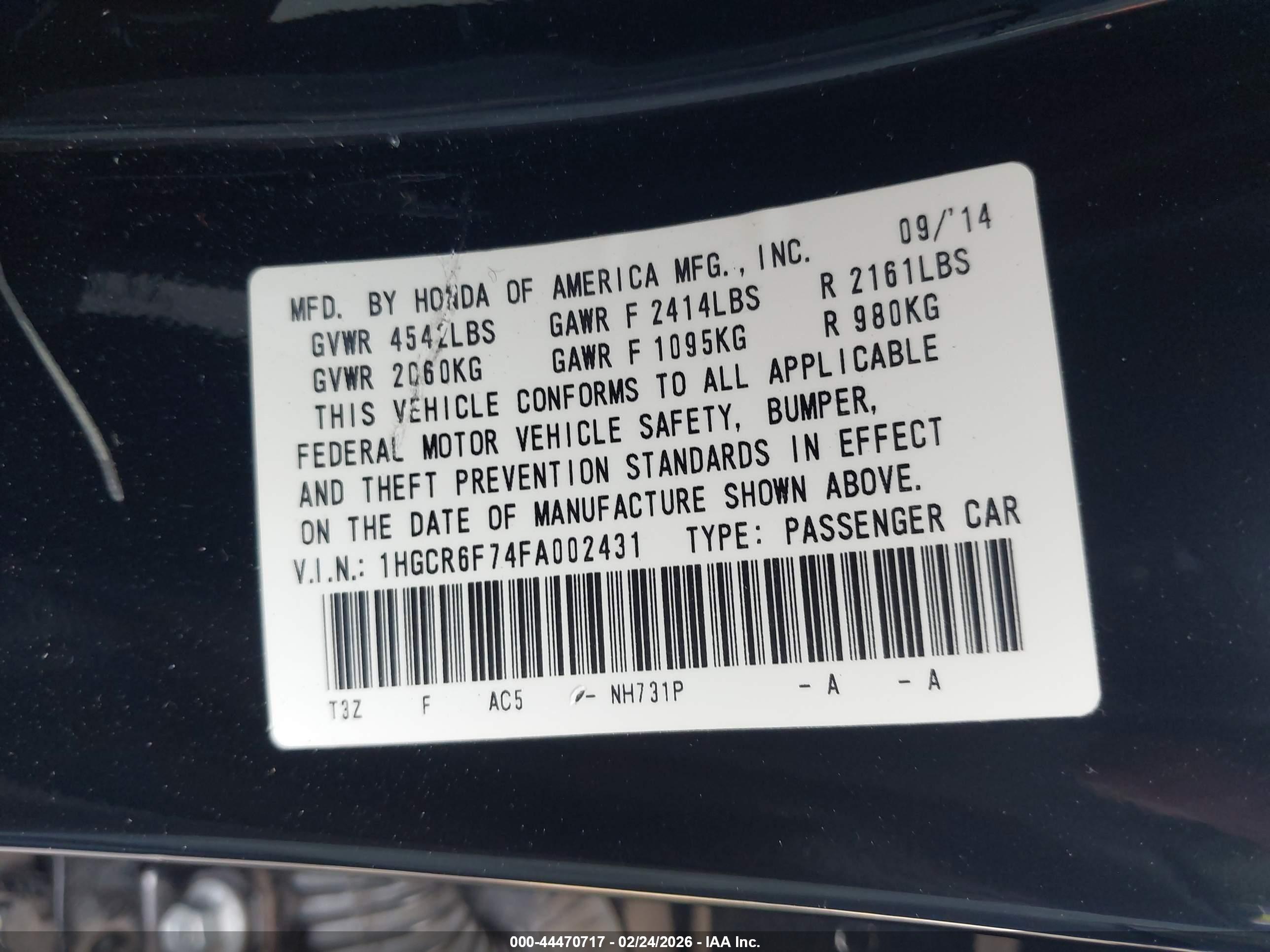 HONDA ACCORD image 9