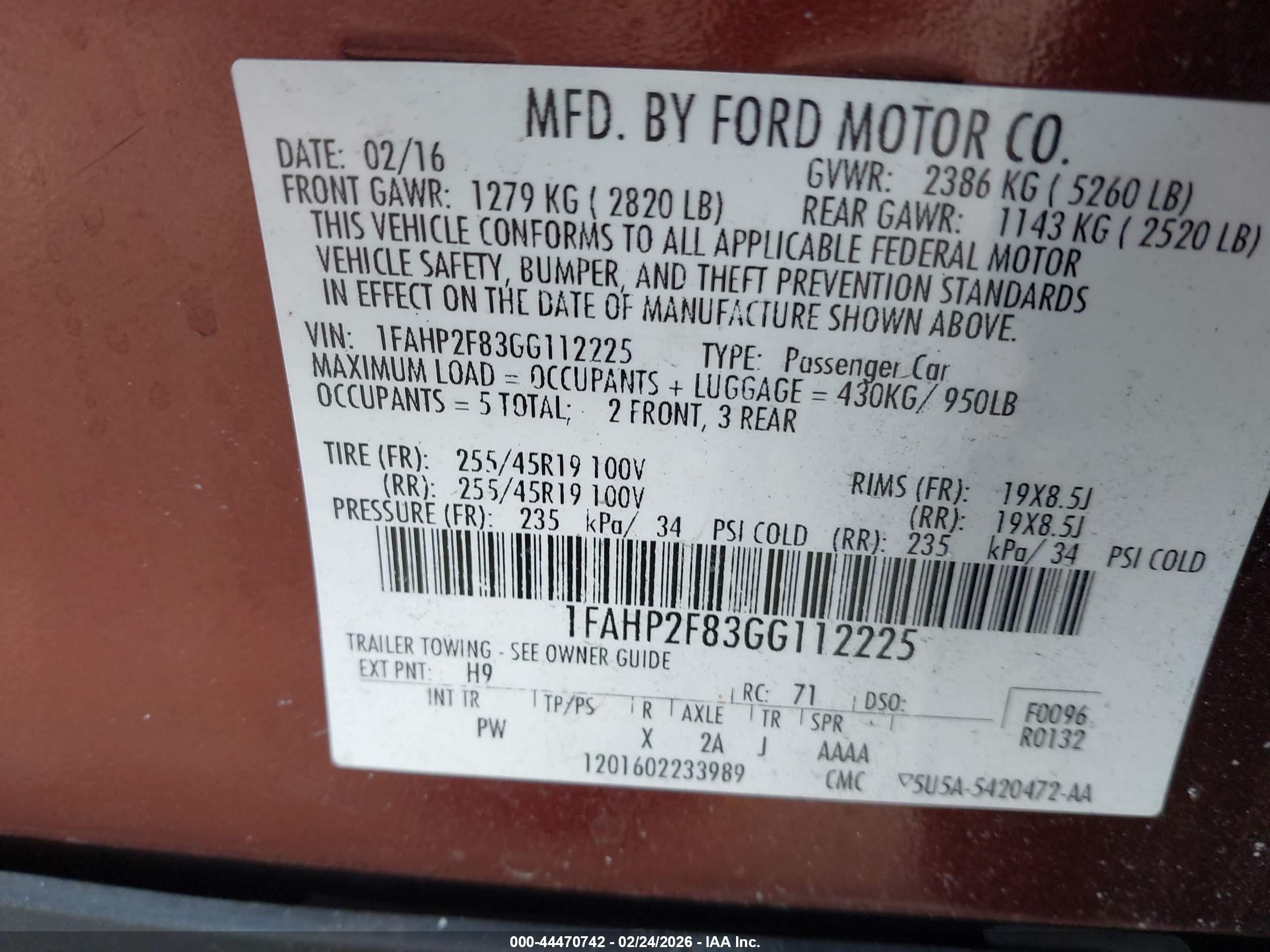 FORD TAURUS image 9