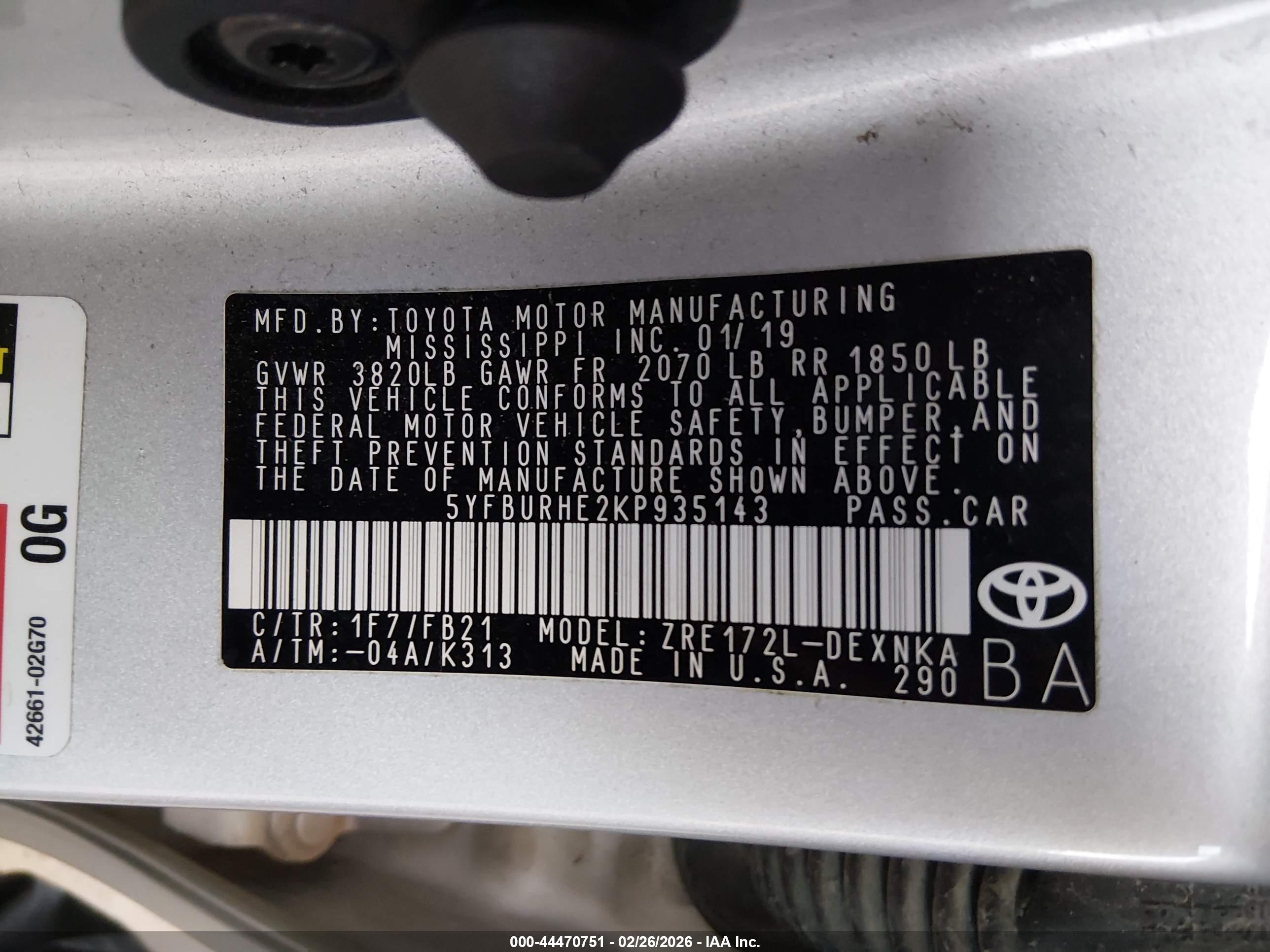 TOYOTA COROLLA image 9