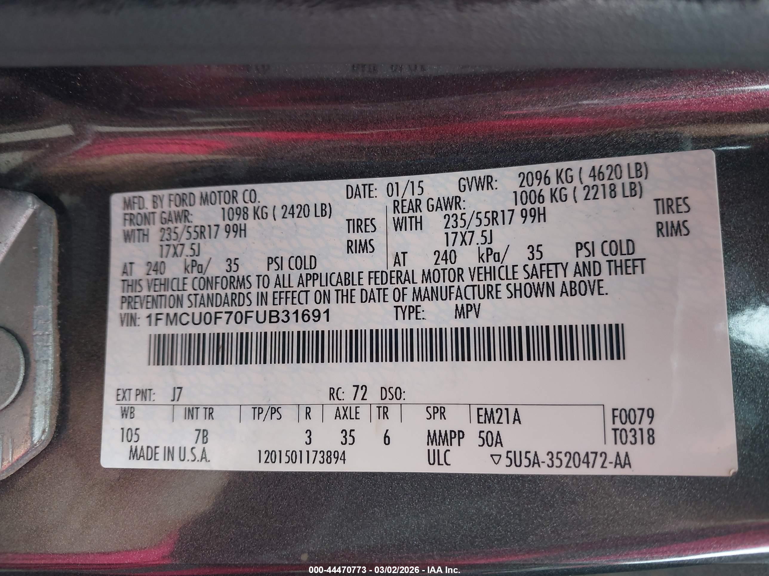 FORD ESCAPE image 9