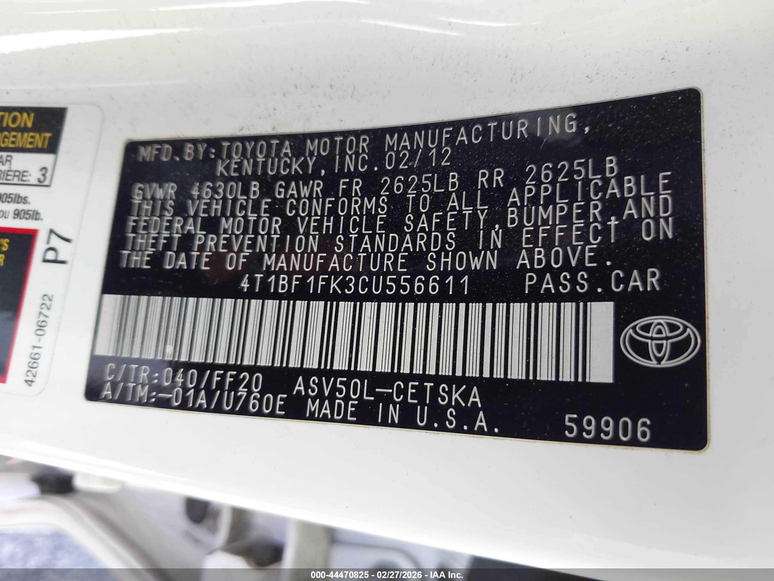 TOYOTA CAMRY image 9