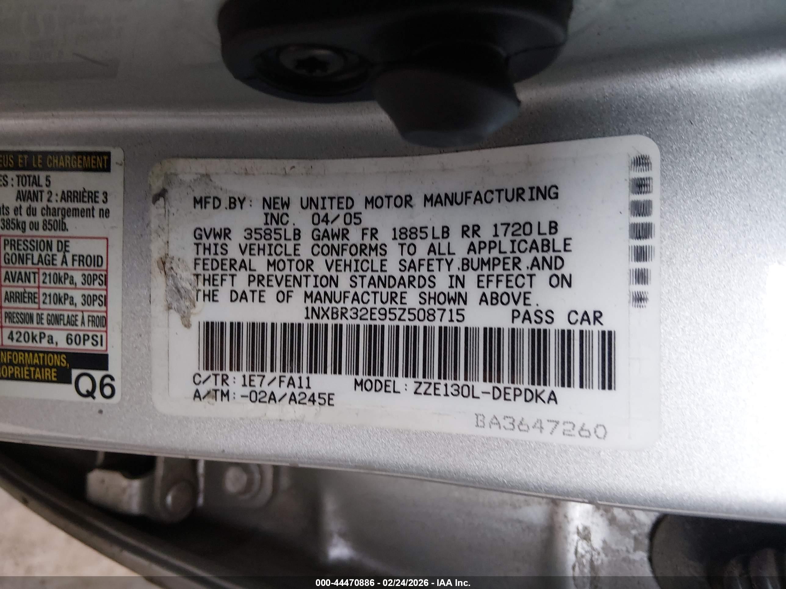 TOYOTA COROLLA image 9