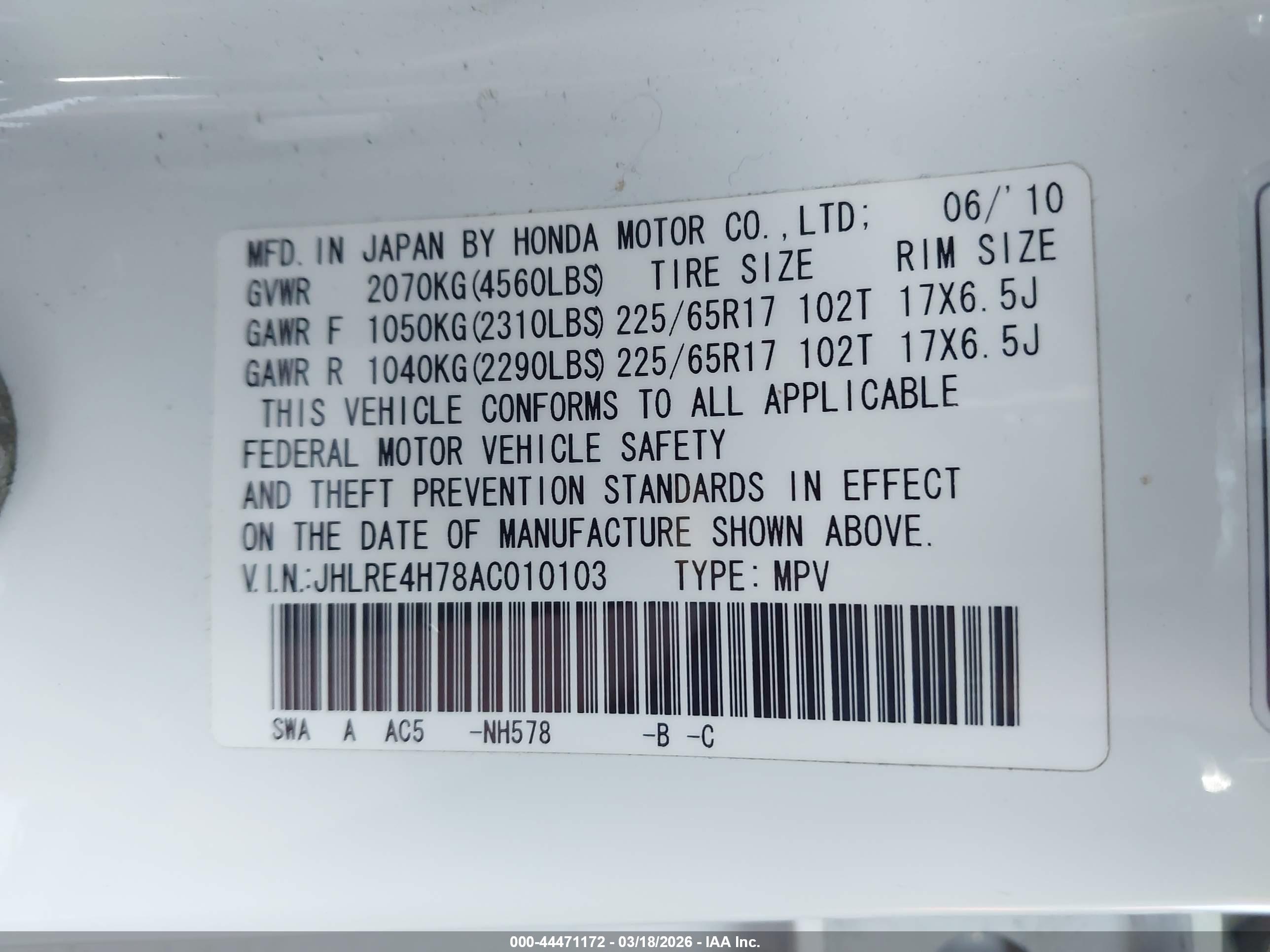 HONDA CR-V image 9