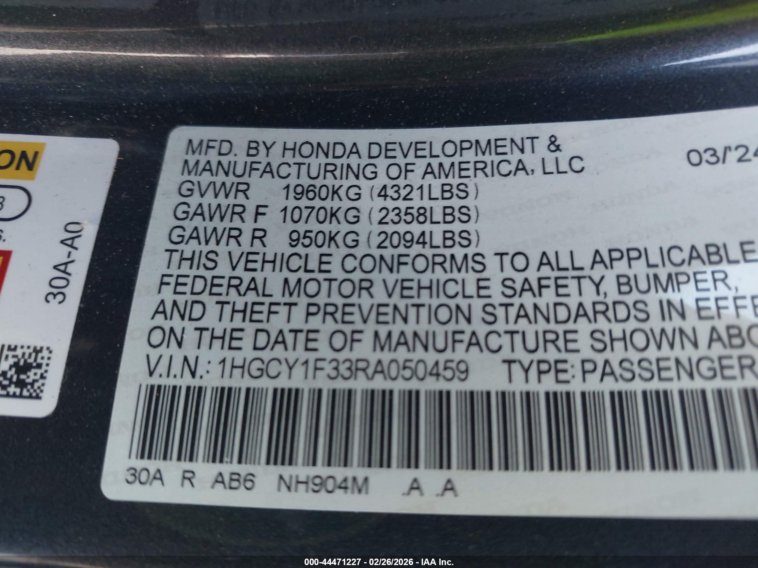HONDA ACCORD image 9