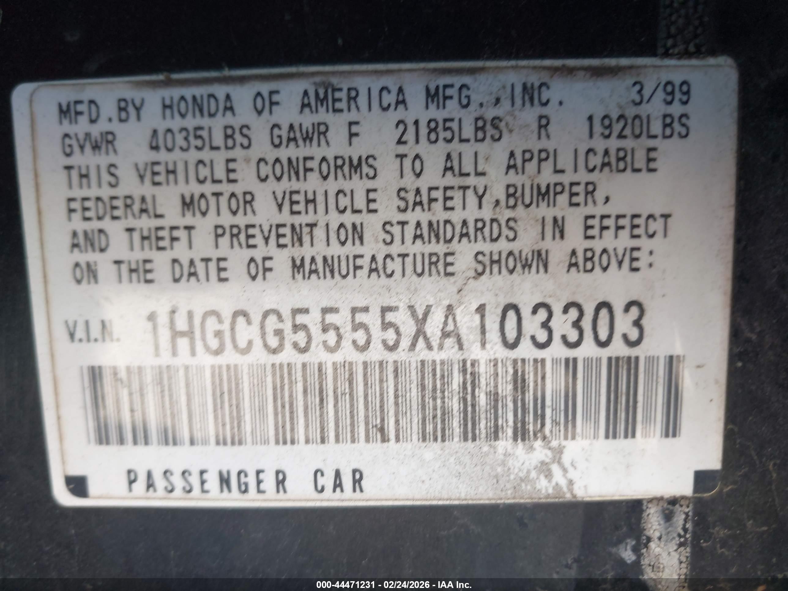 HONDA ACCORD image 9