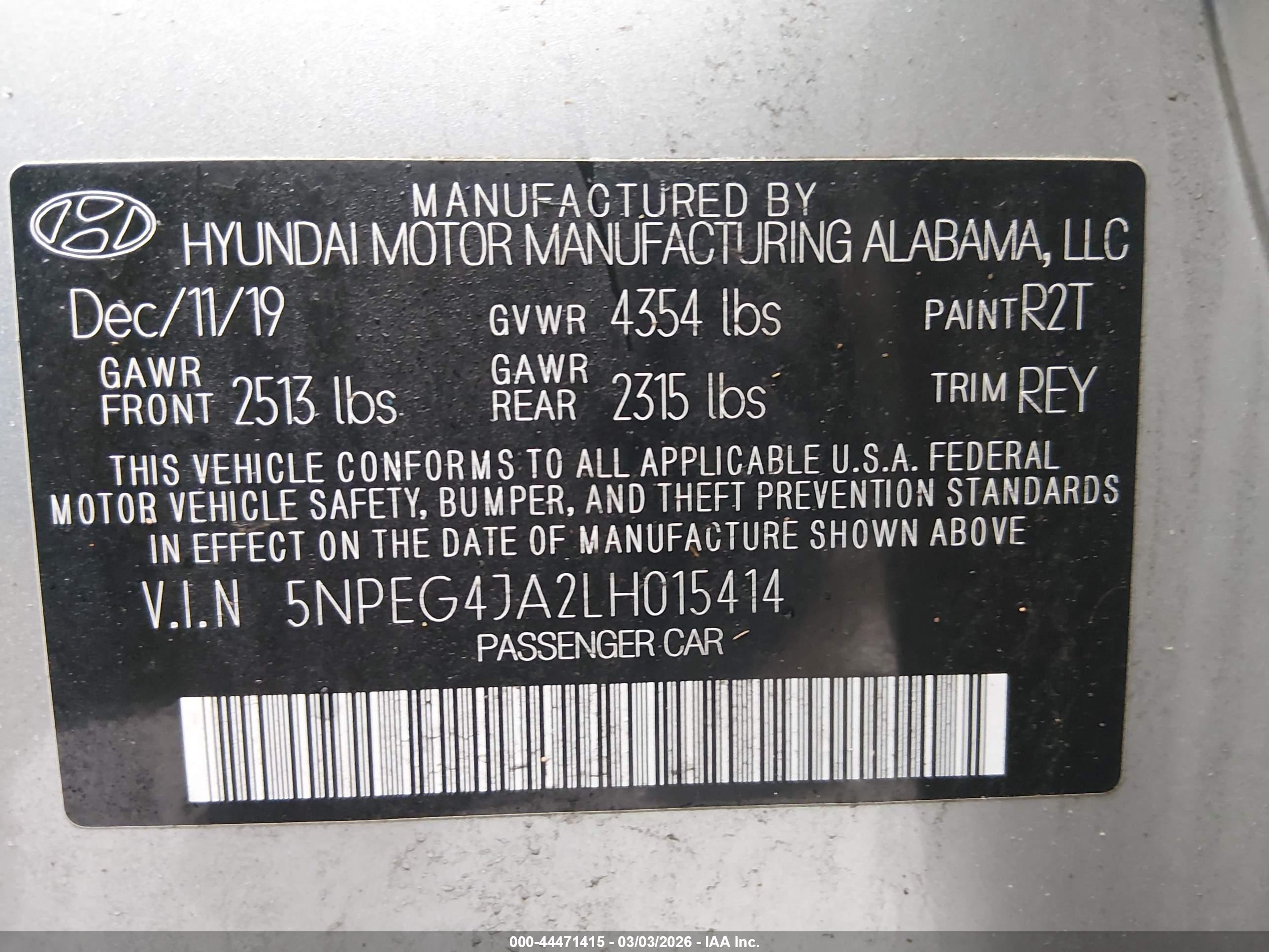 HYUNDAI SONATA image 9