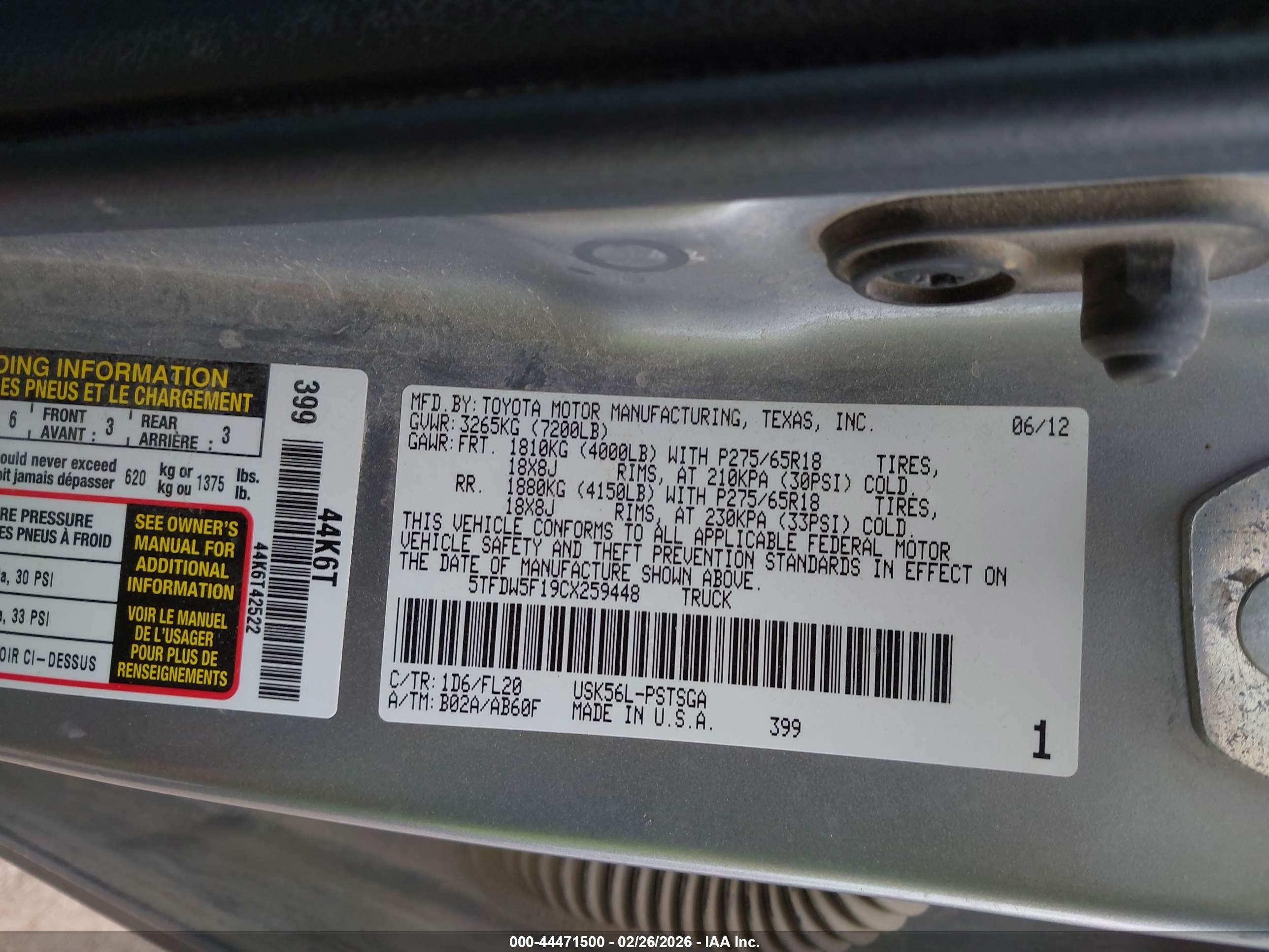 TOYOTA TUNDRA image 9