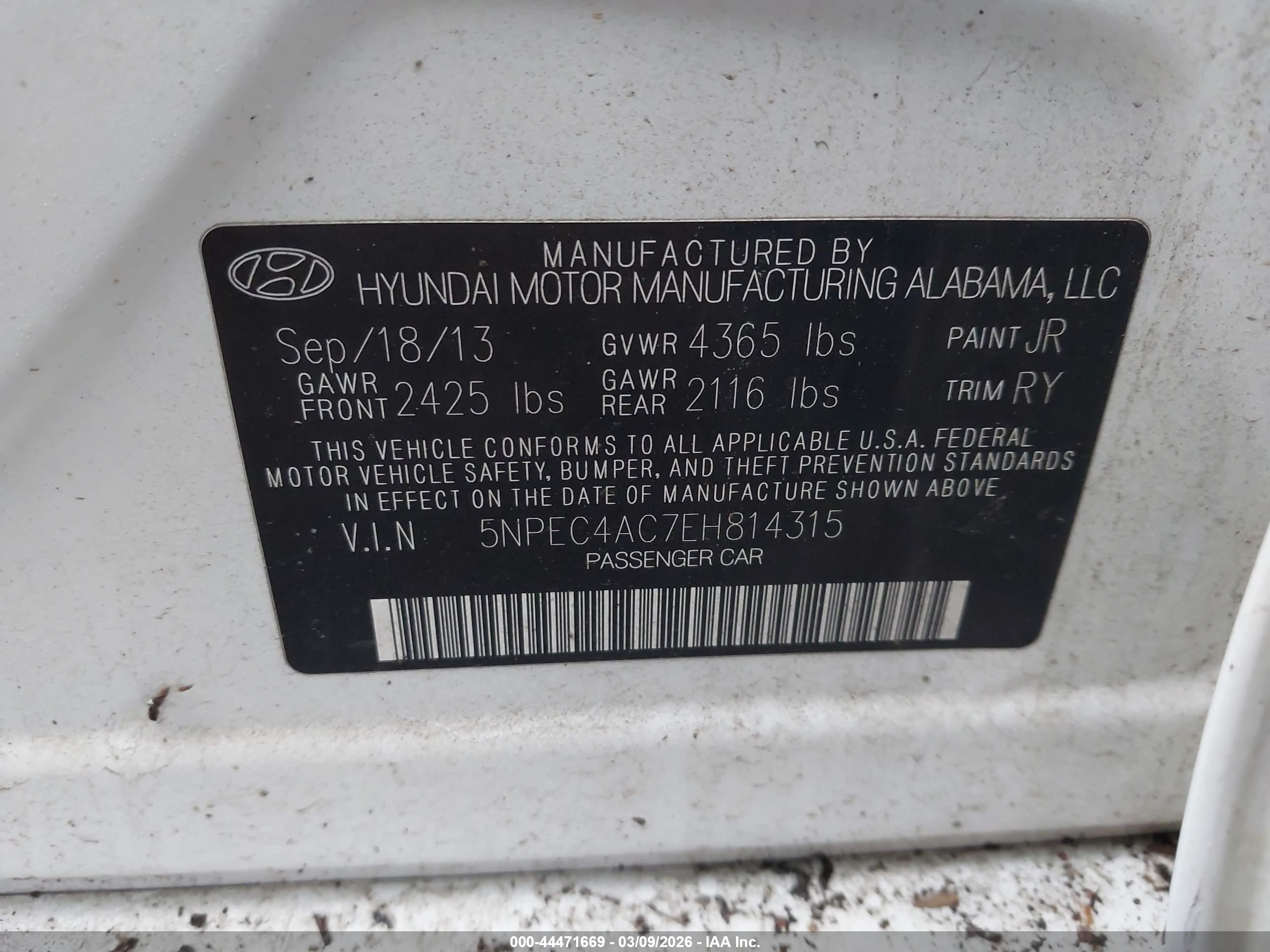 HYUNDAI SONATA image 9