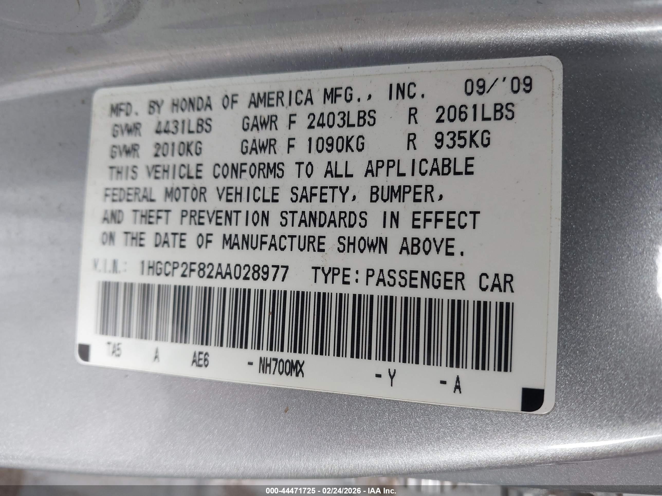 HONDA ACCORD image 9
