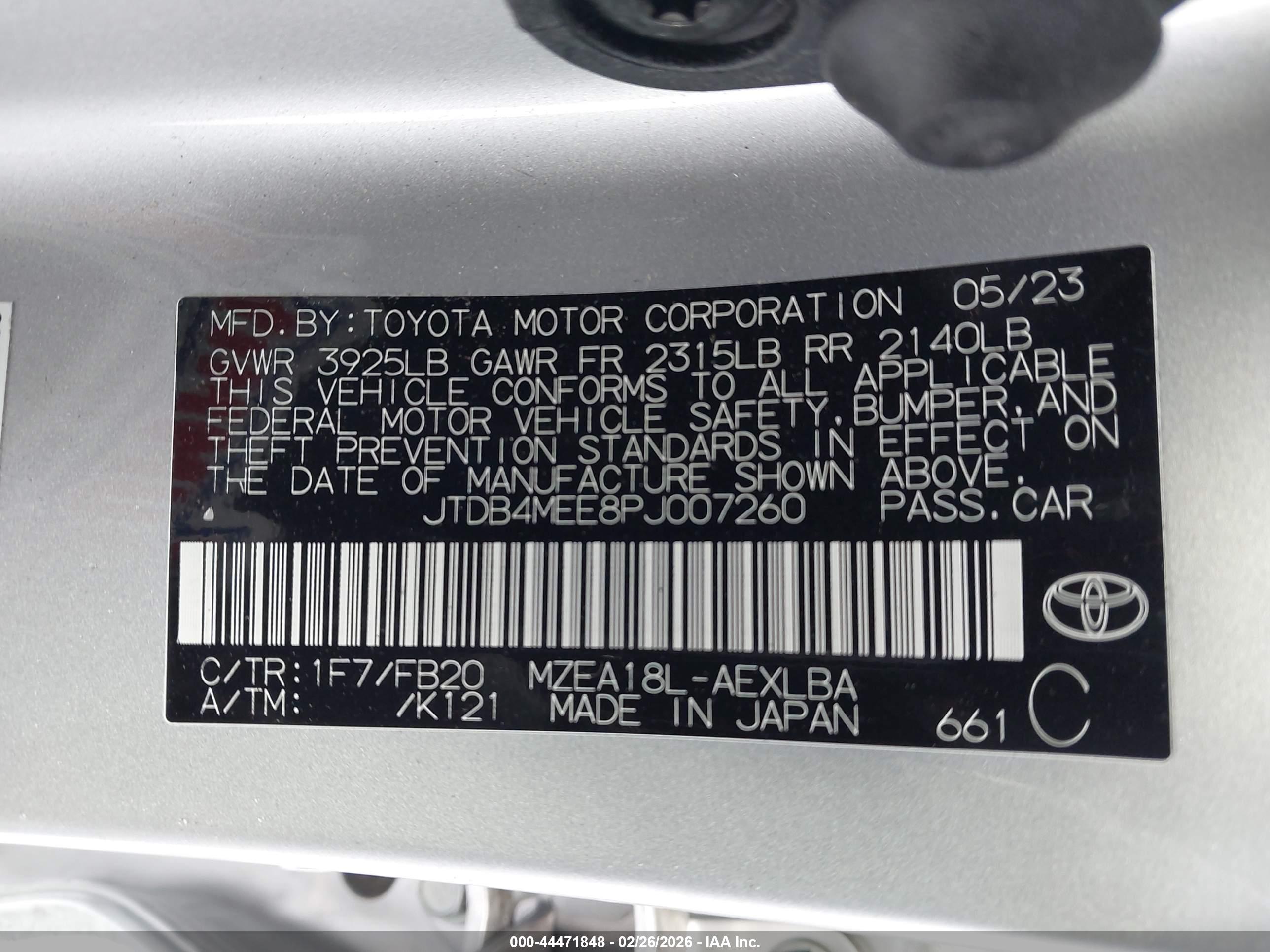 TOYOTA COROLLA image 9