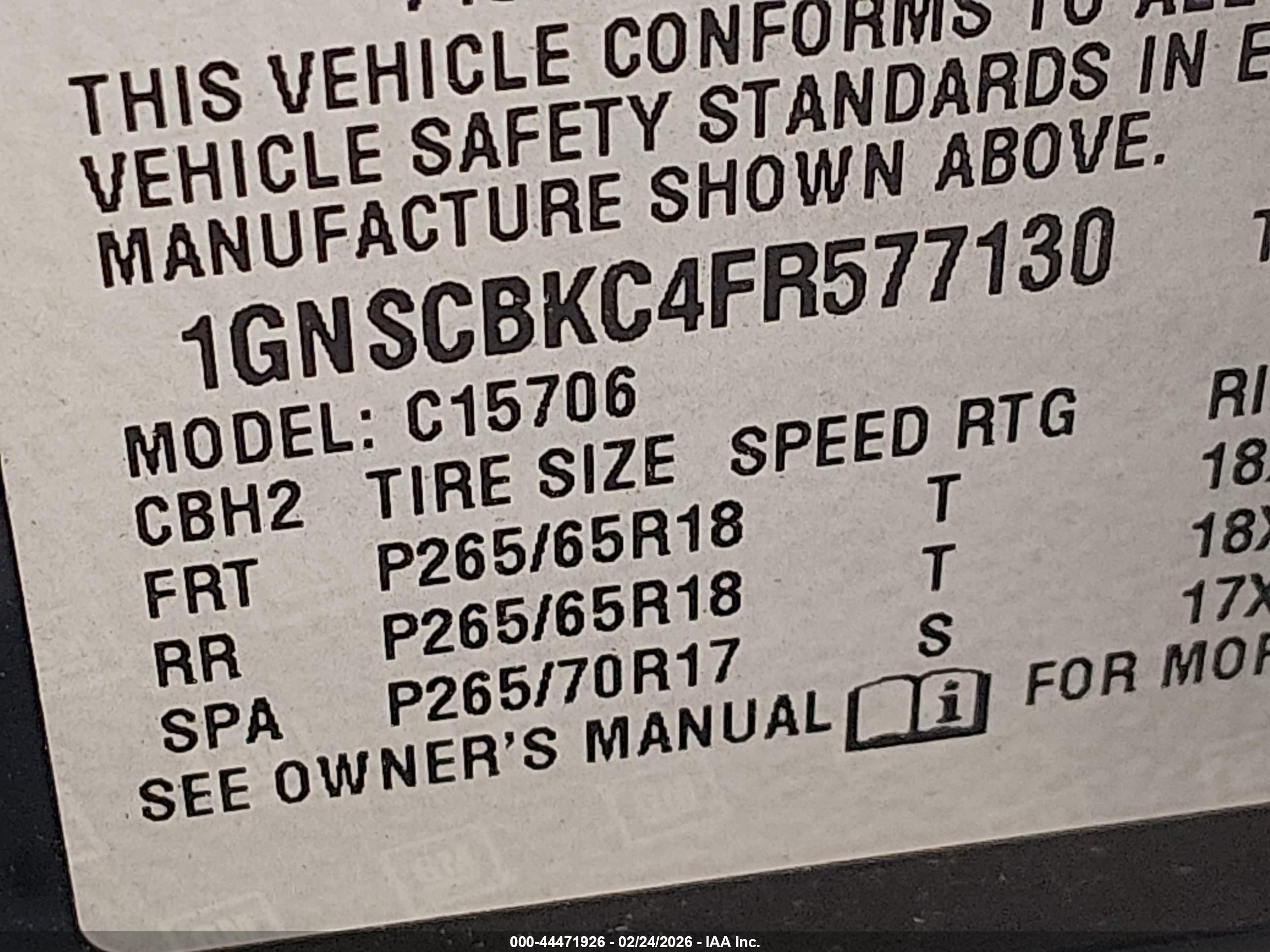 CHEVROLET TAHOE image 9