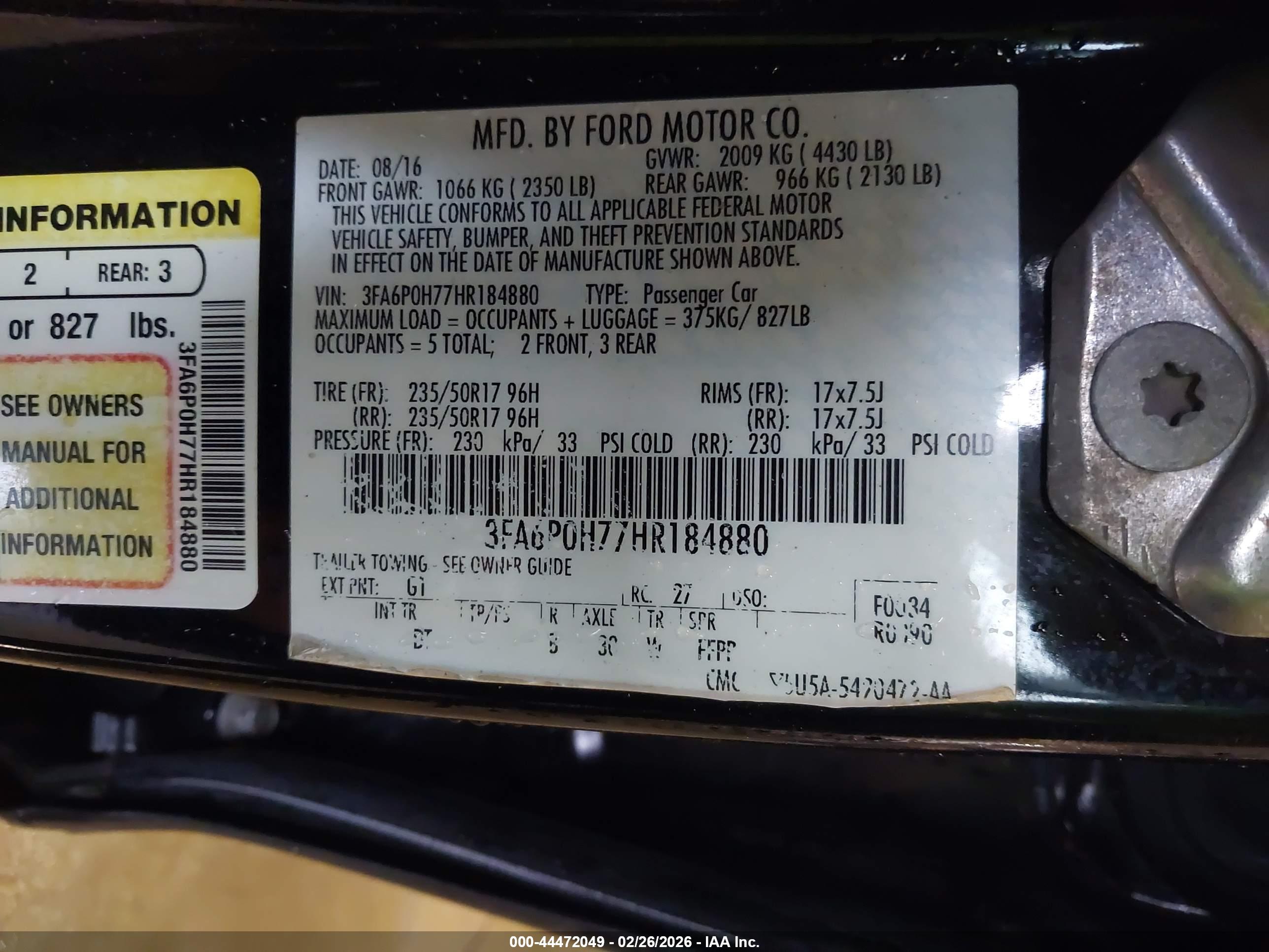FORD FUSION image 9