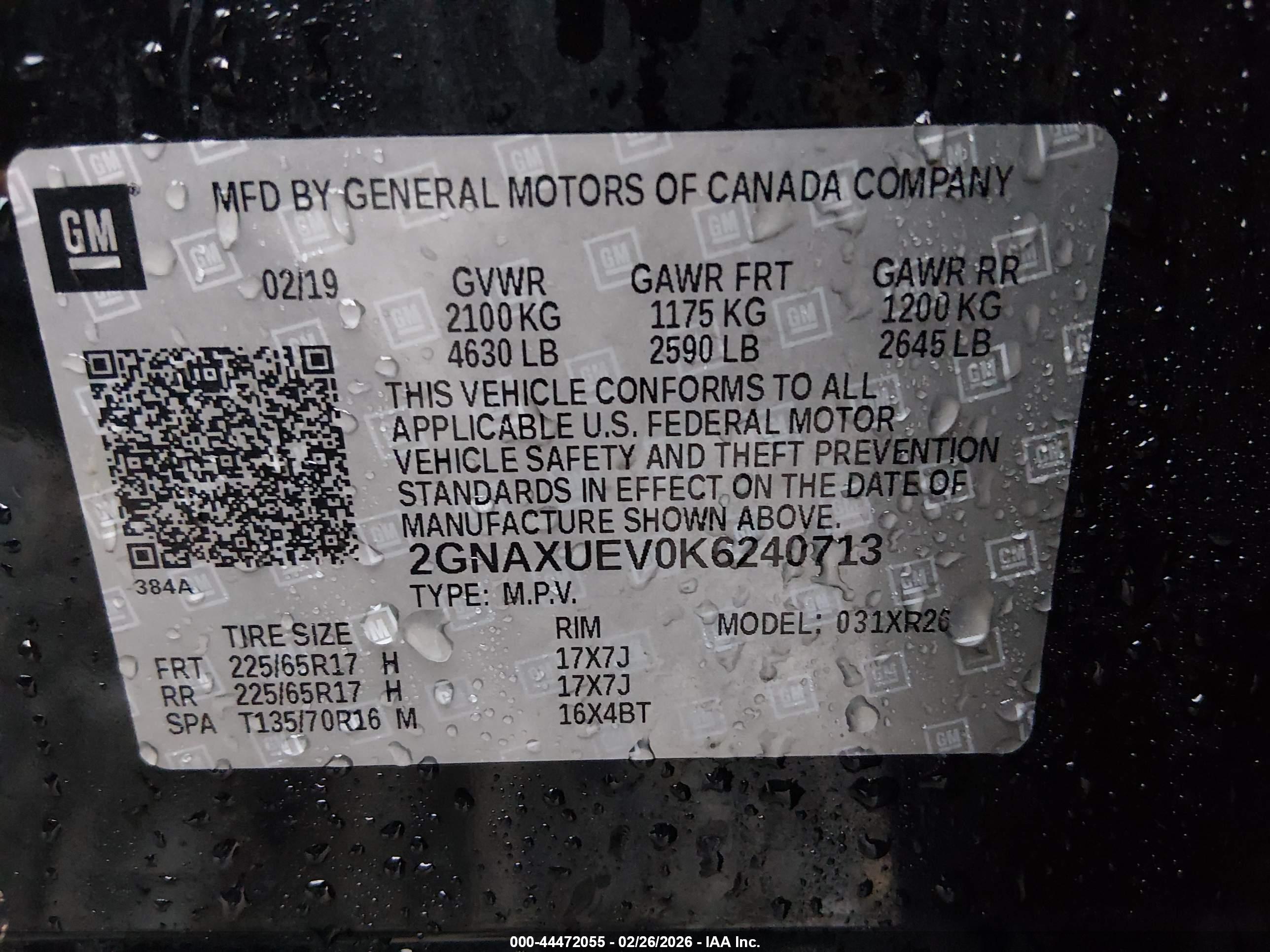 CHEVROLET EQUINOX image 9