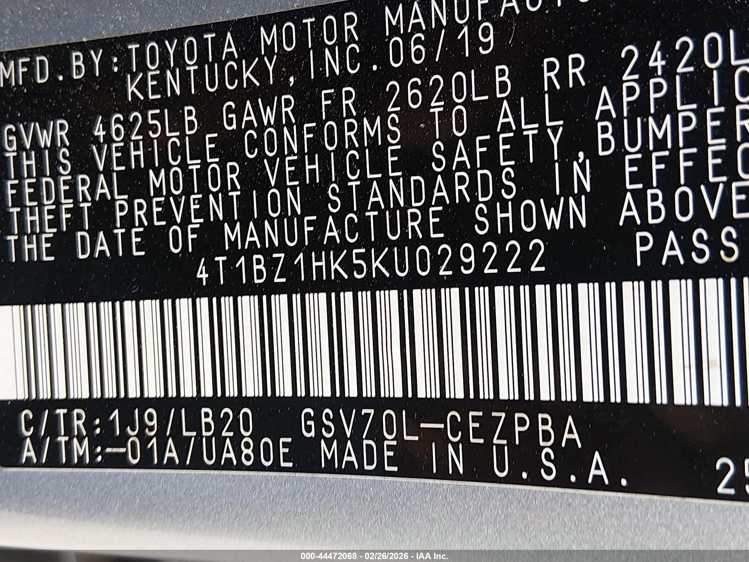 TOYOTA CAMRY image 9