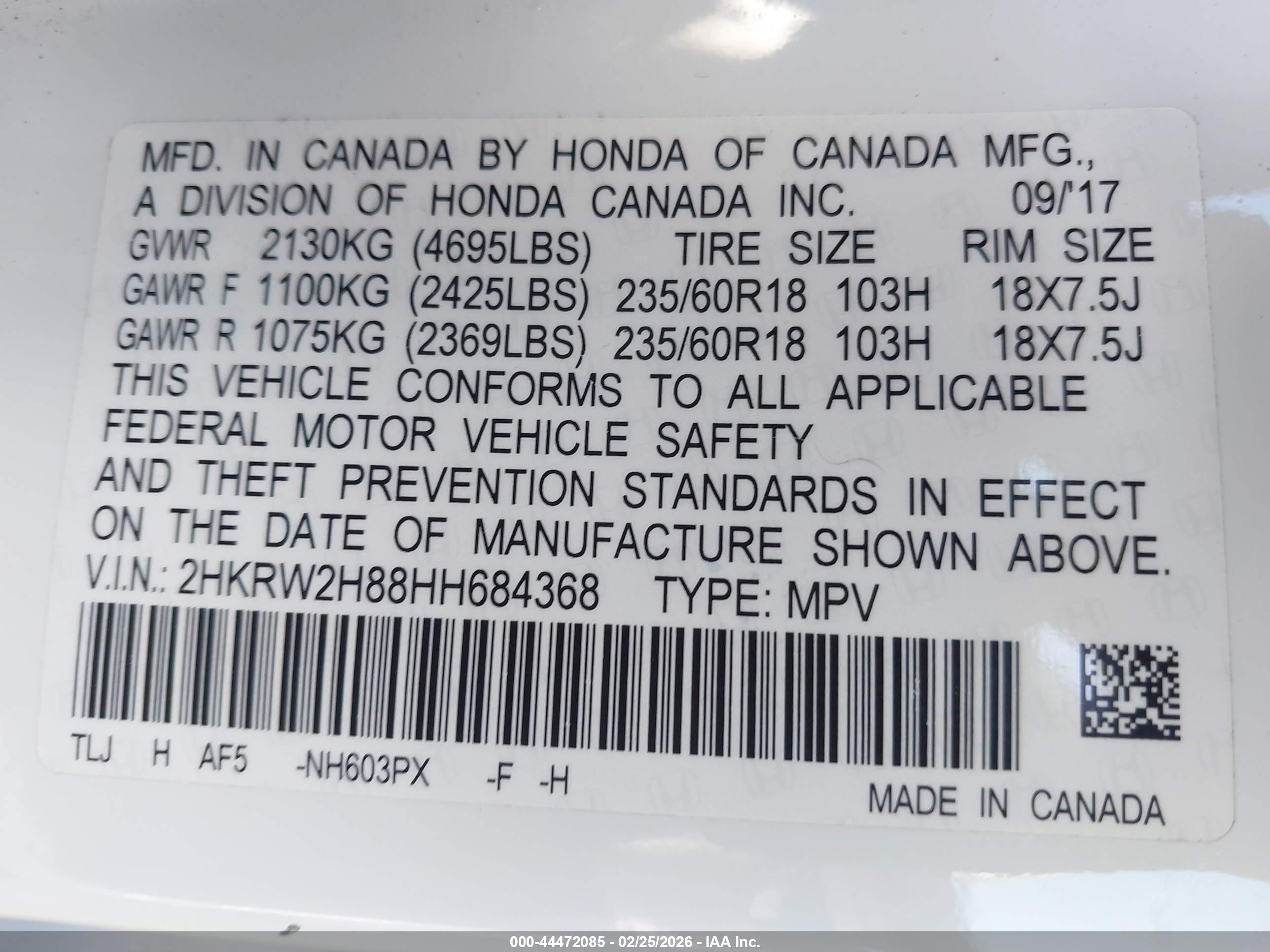 HONDA CR-V image 9