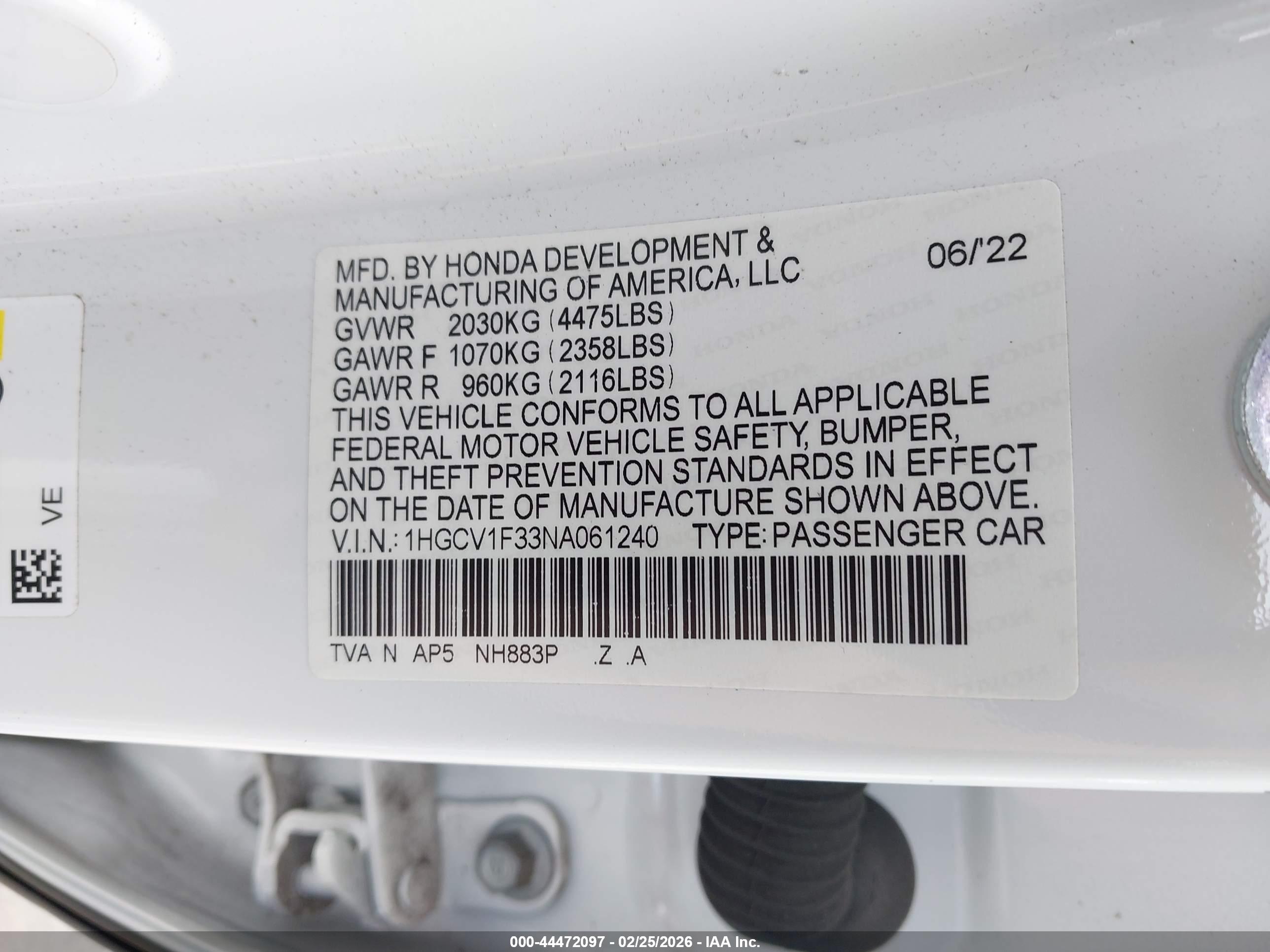 HONDA ACCORD image 9