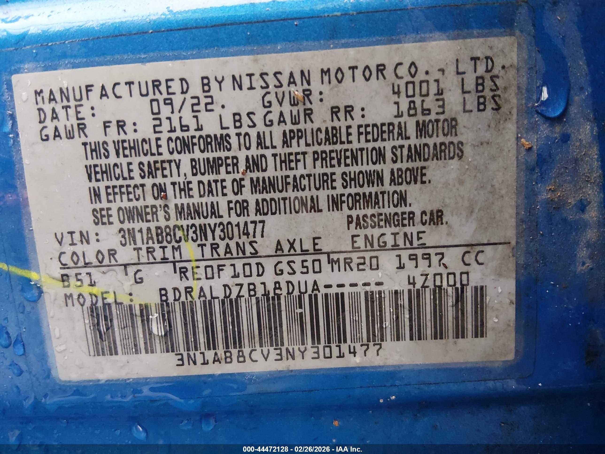 NISSAN SENTRA image 9