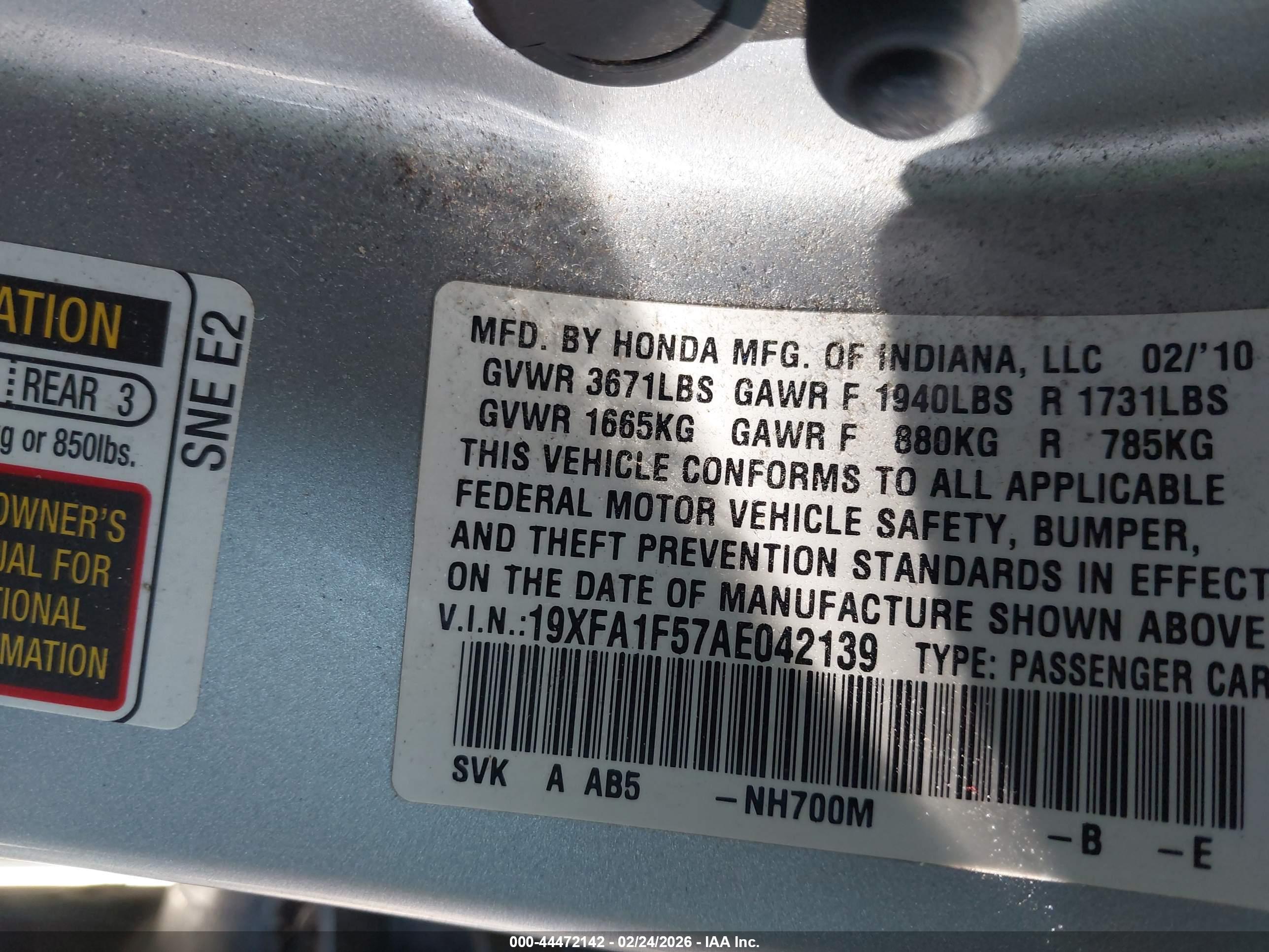 HONDA CIVIC image 9