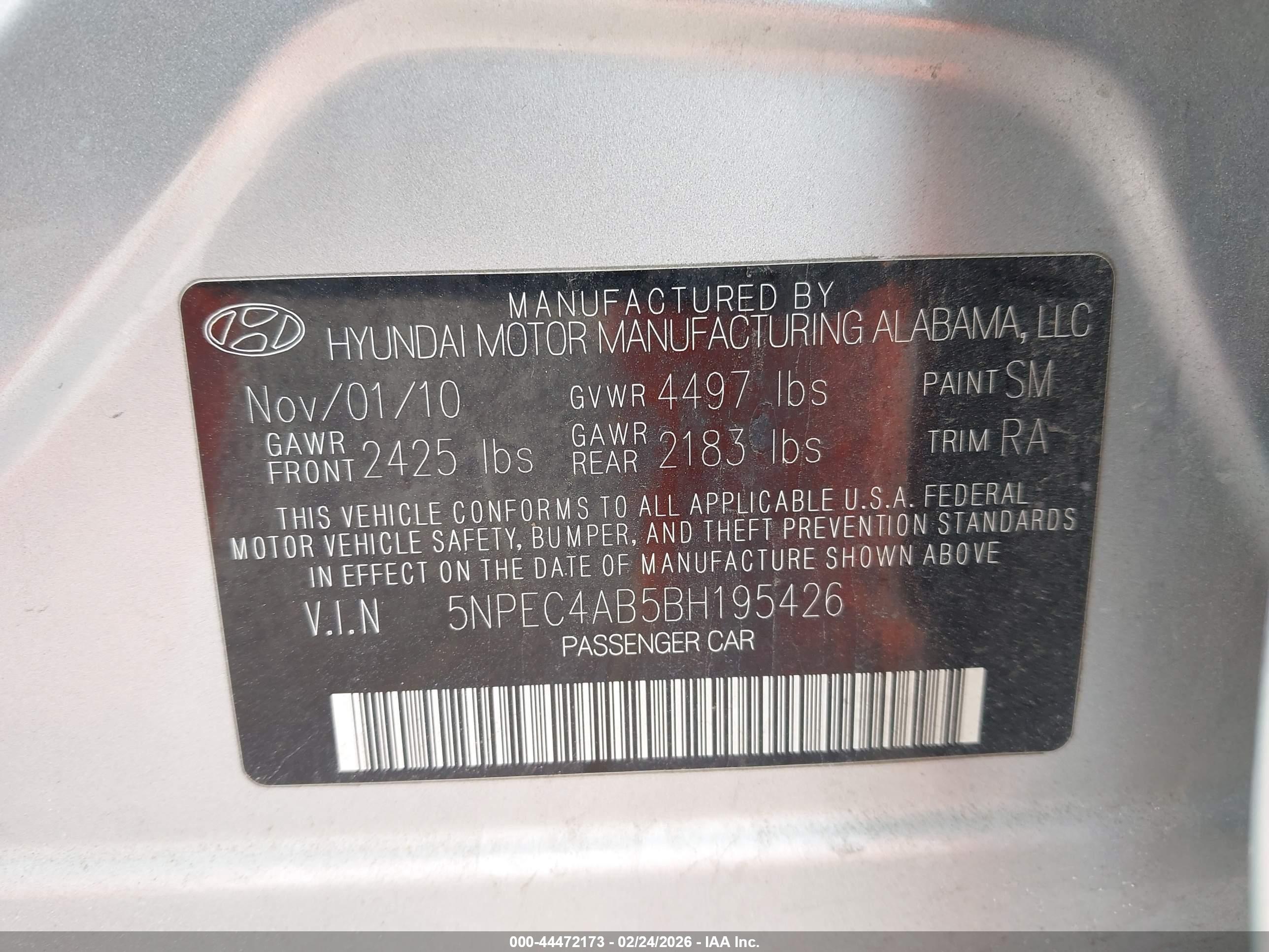 HYUNDAI SONATA image 9