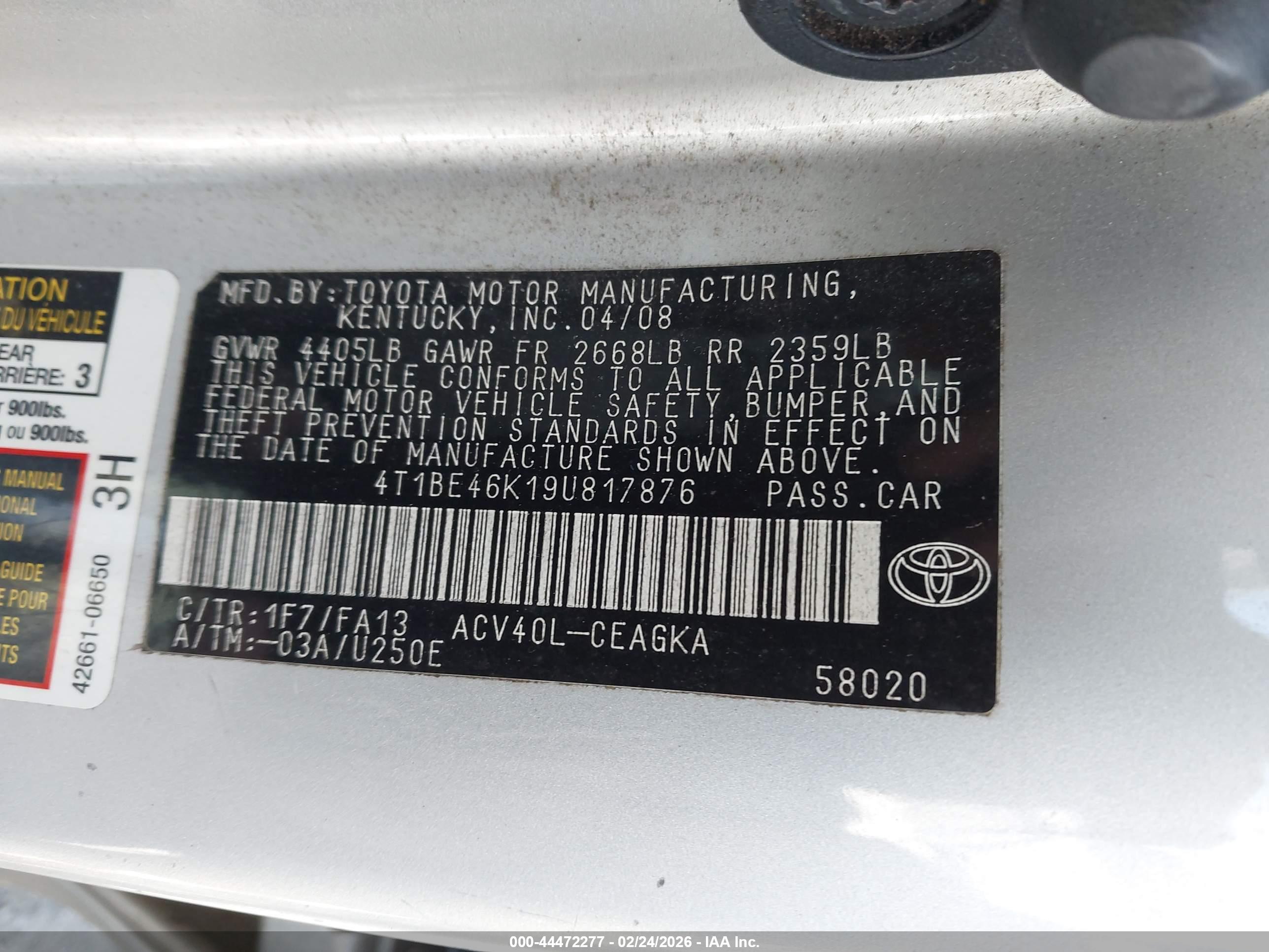 TOYOTA CAMRY image 9
