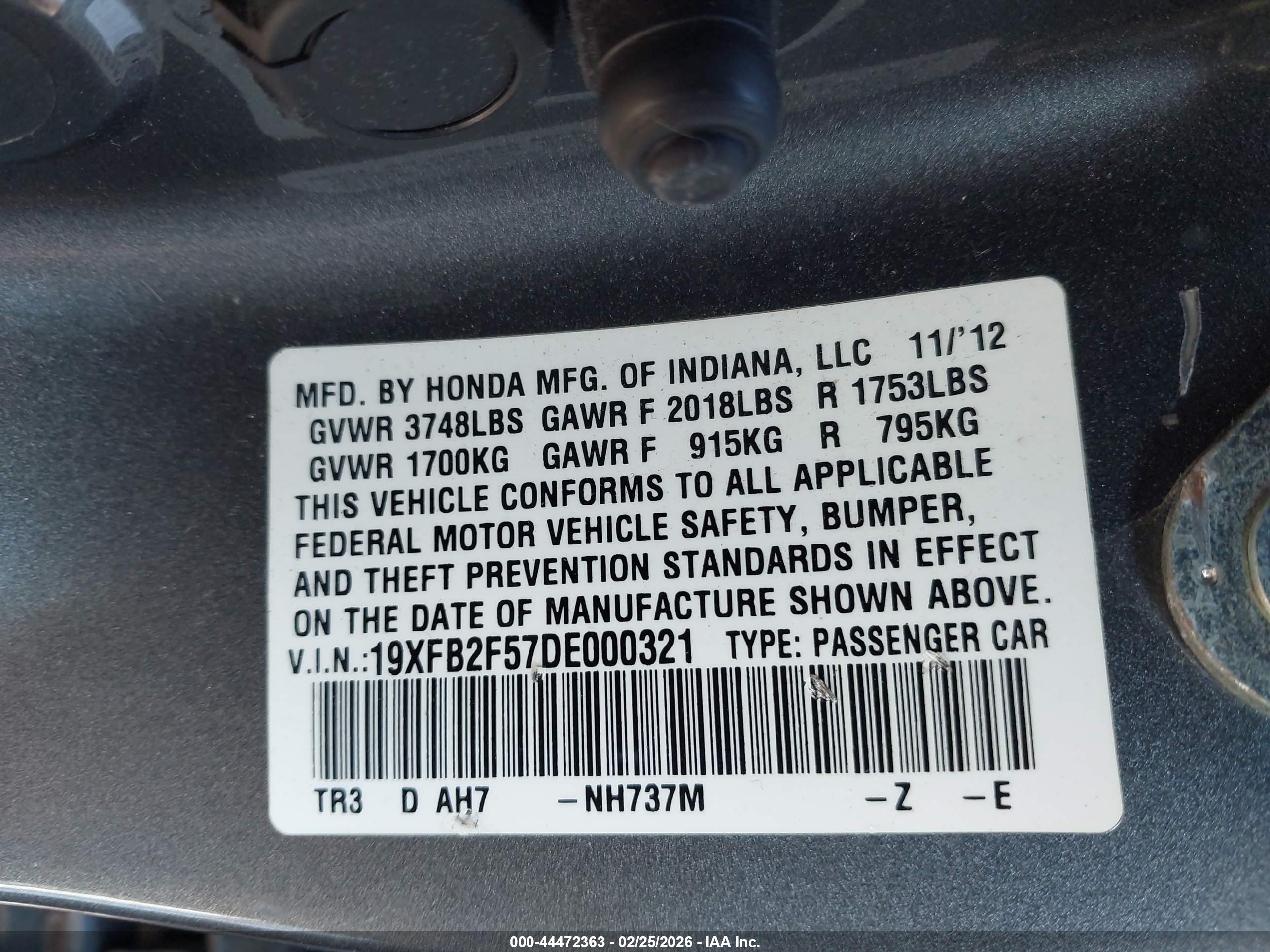 HONDA CIVIC image 9