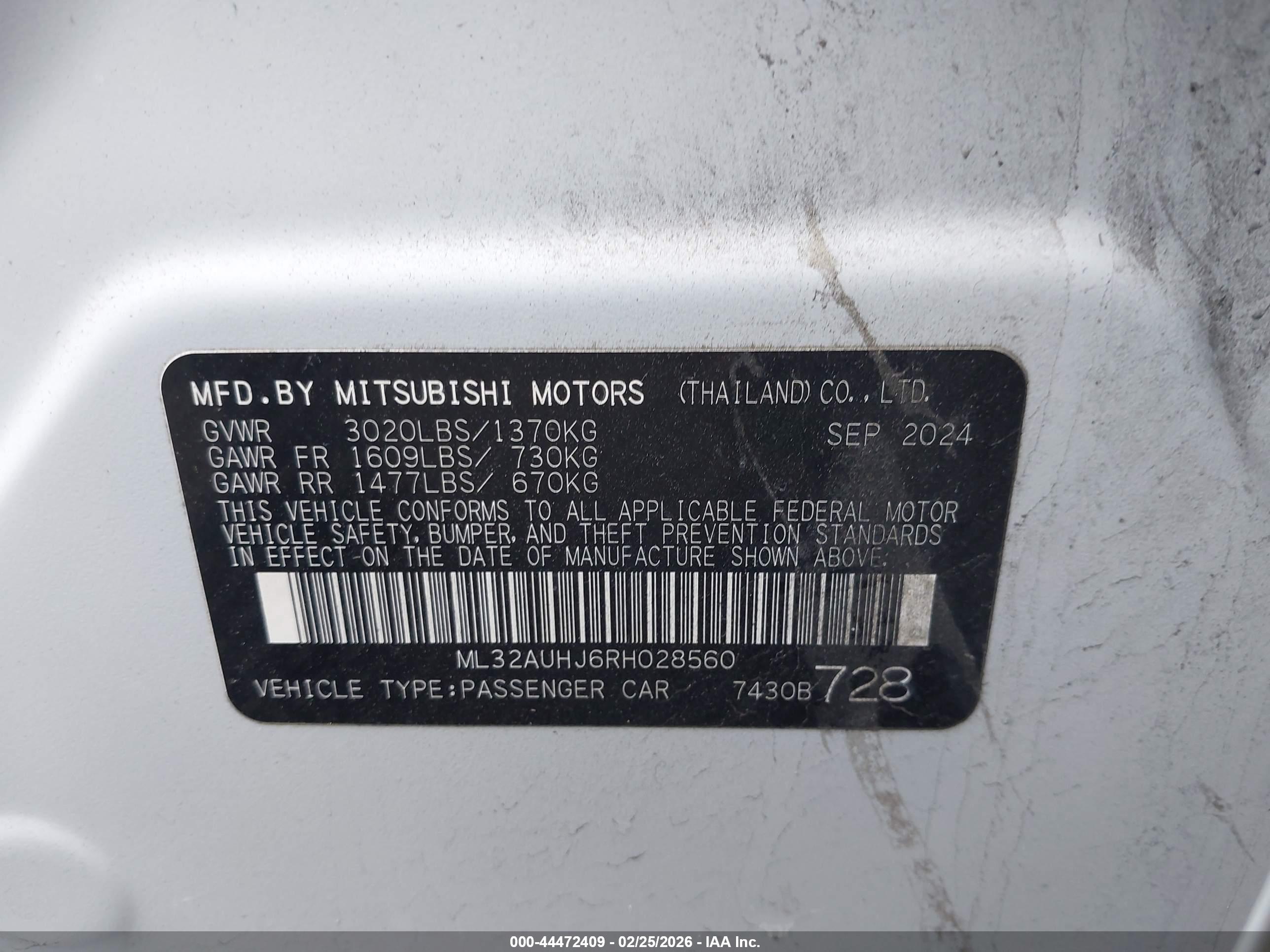 MITSUBISHI MIRAGE image 9