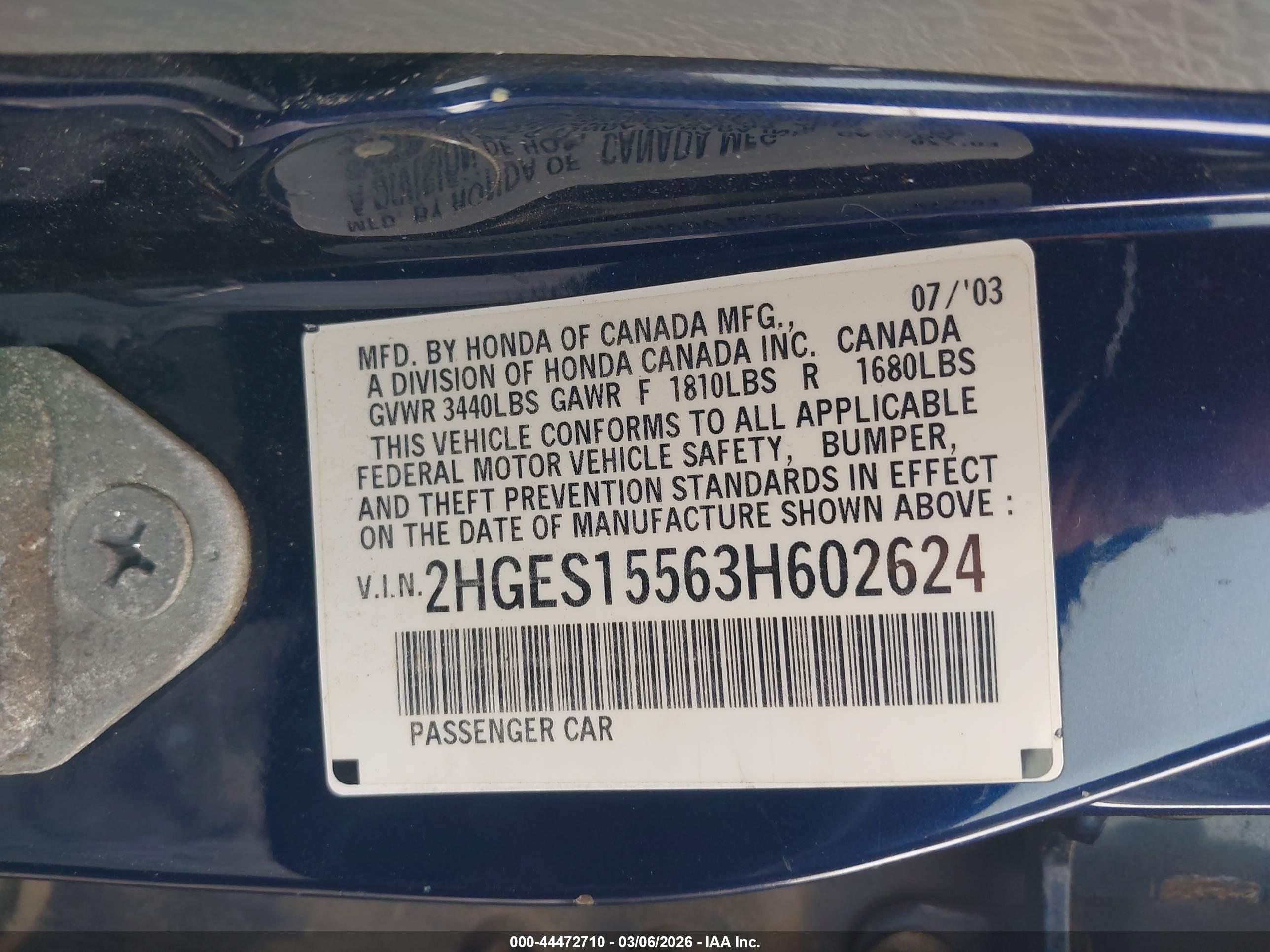 HONDA CIVIC image 9
