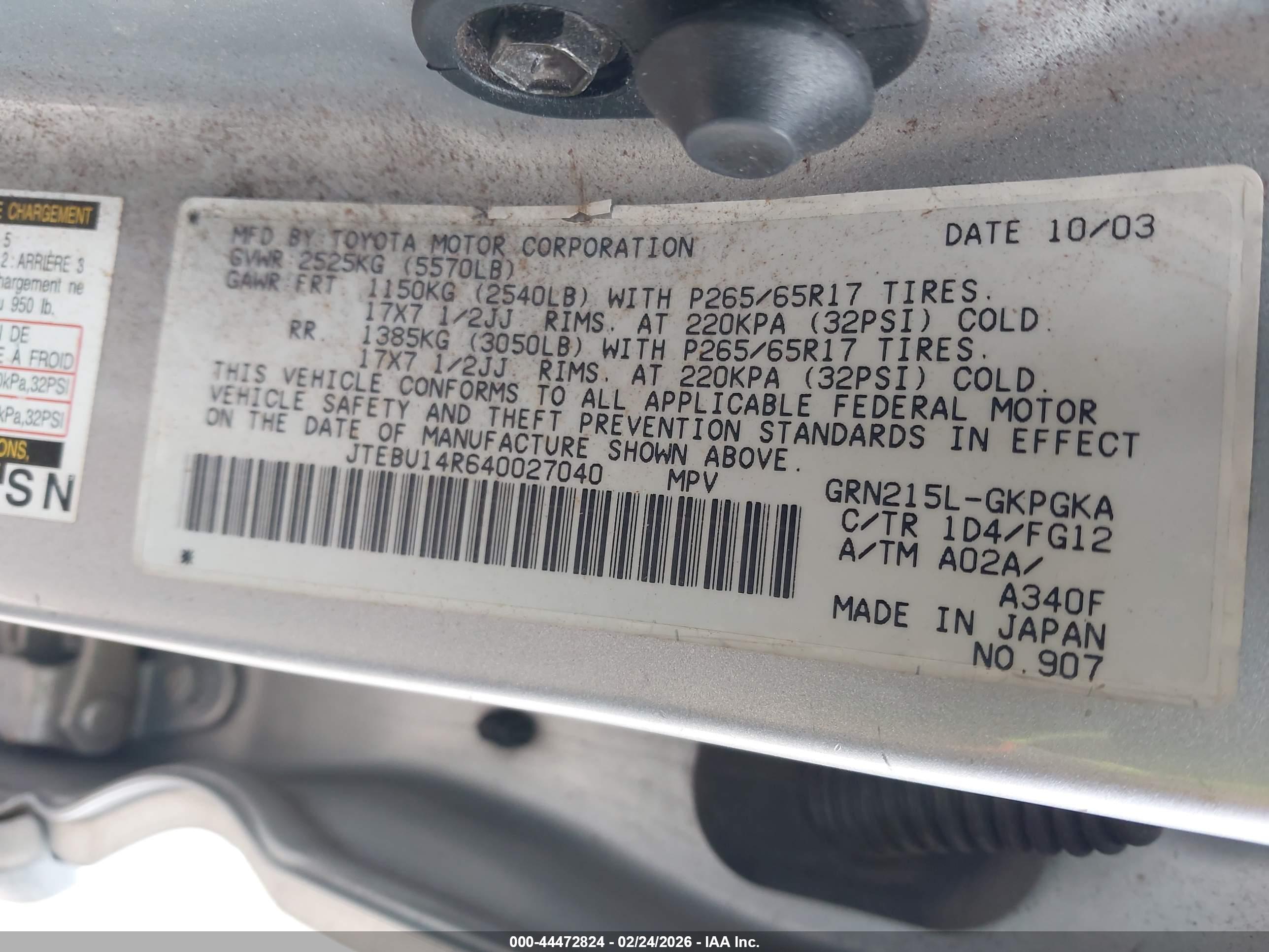 TOYOTA 4RUNNER image 9