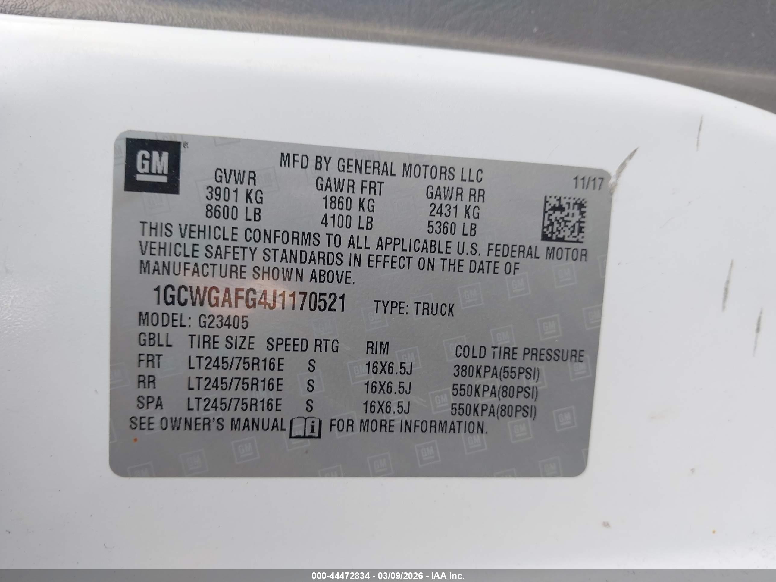 CHEVROLET EXPRESS image 9