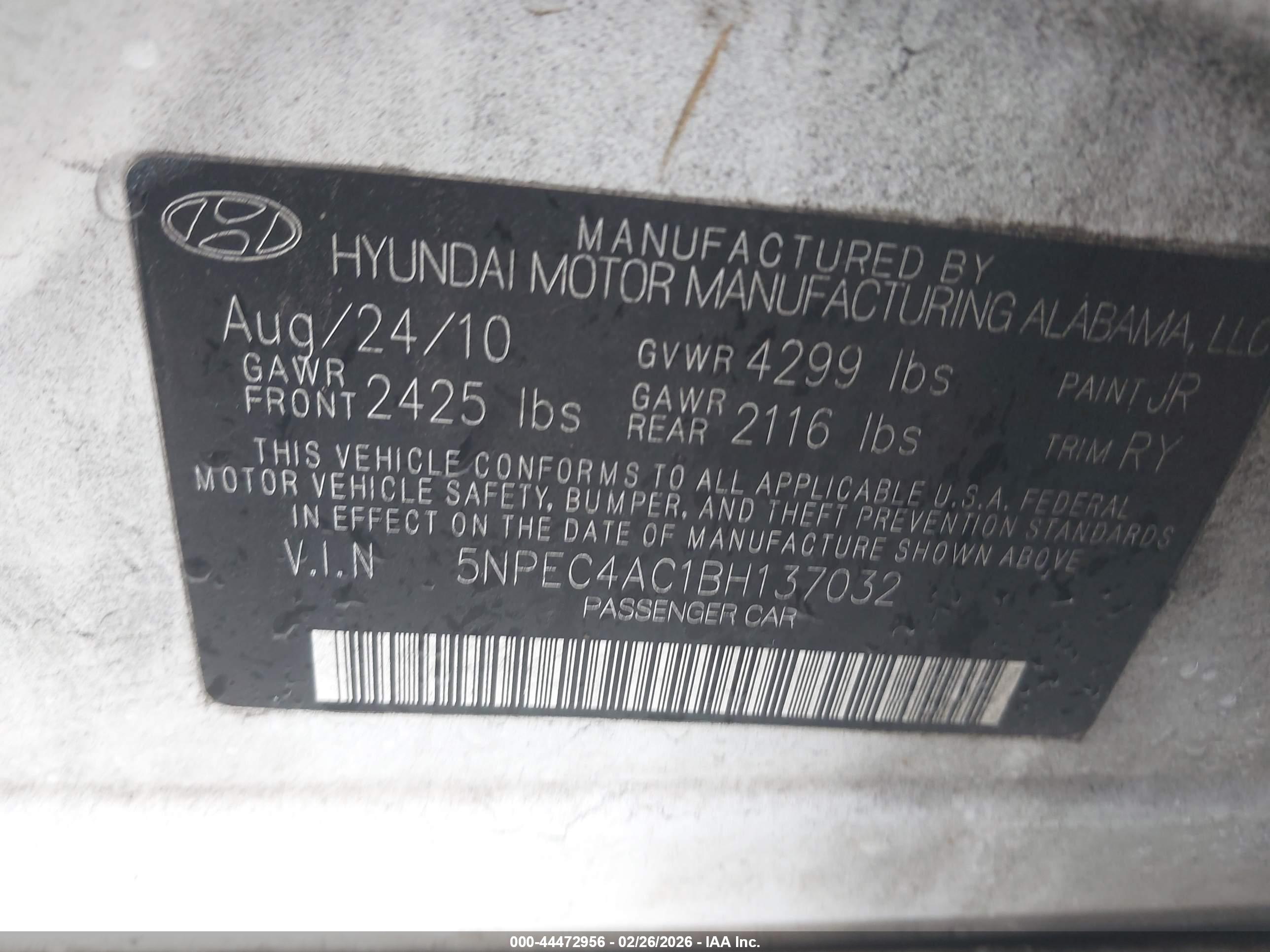 HYUNDAI SONATA image 9