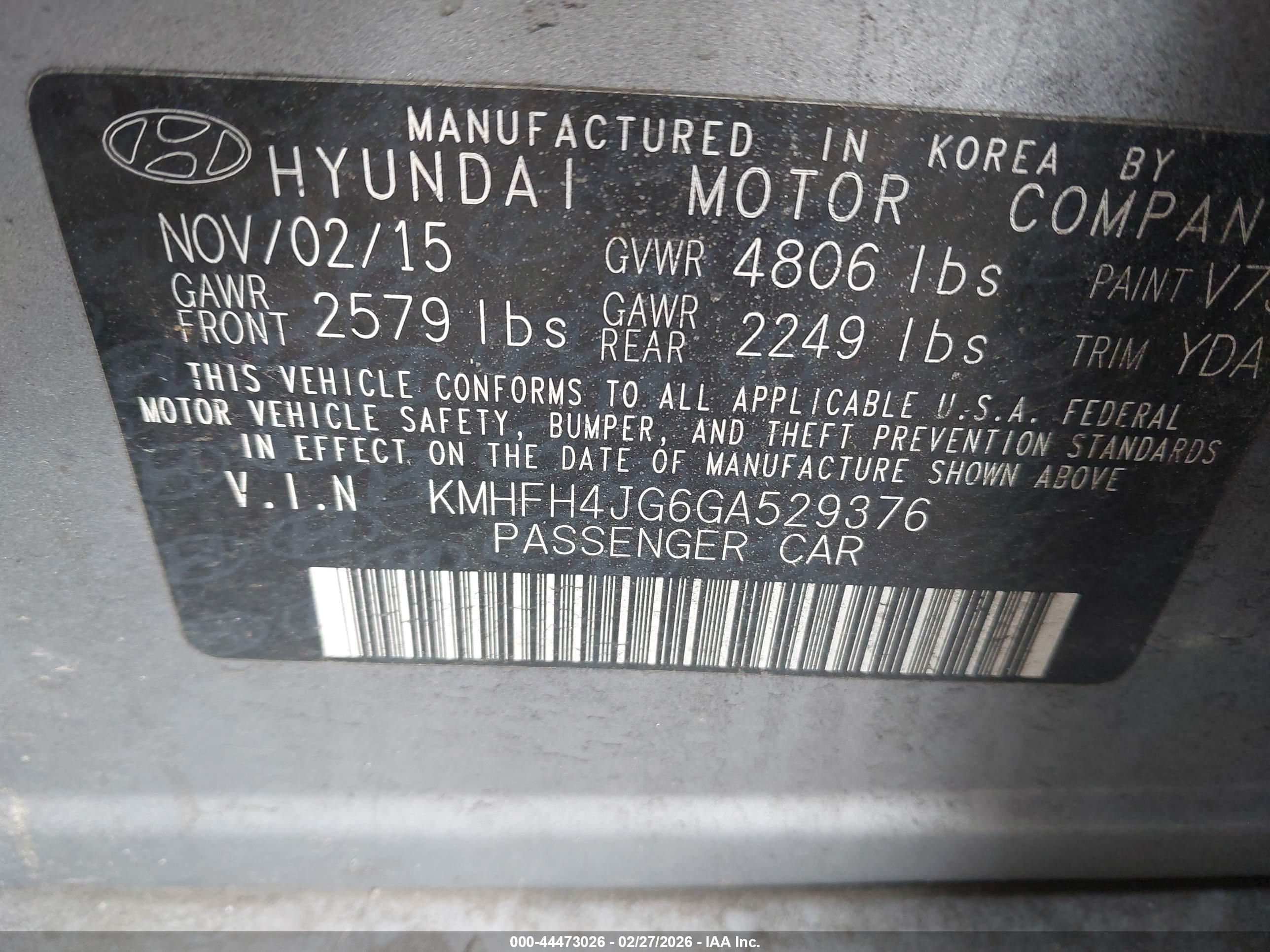 HYUNDAI AZERA image 9