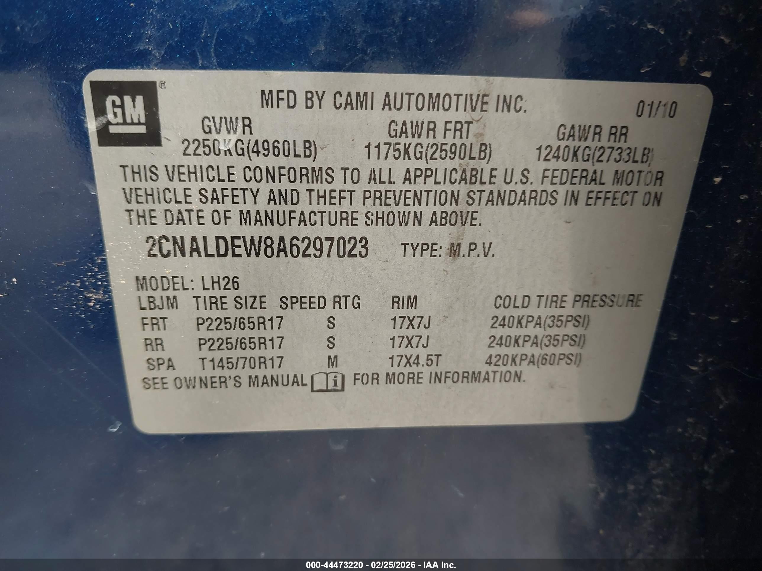 CHEVROLET EQUINOX image 9
