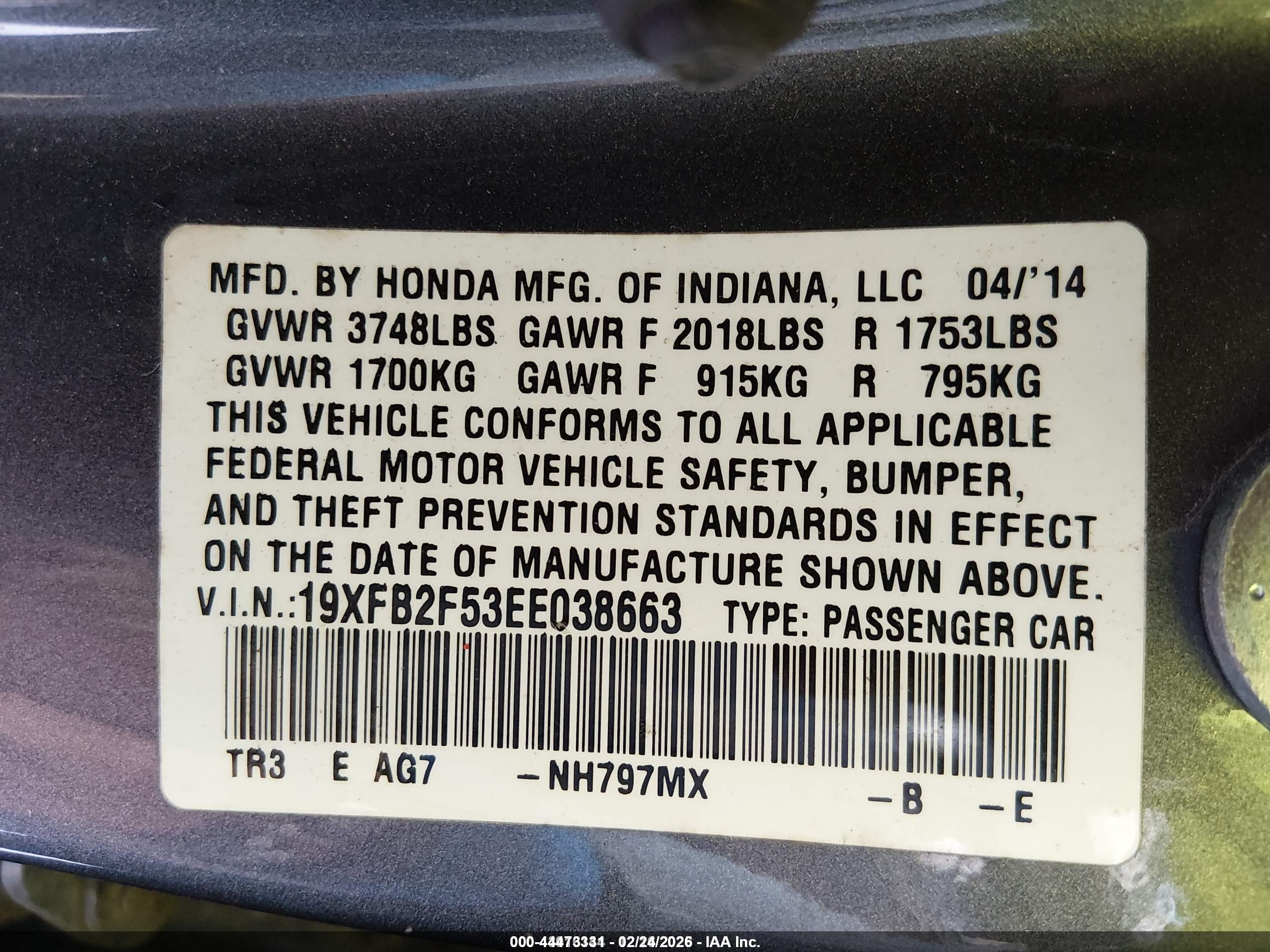 HONDA CIVIC image 9