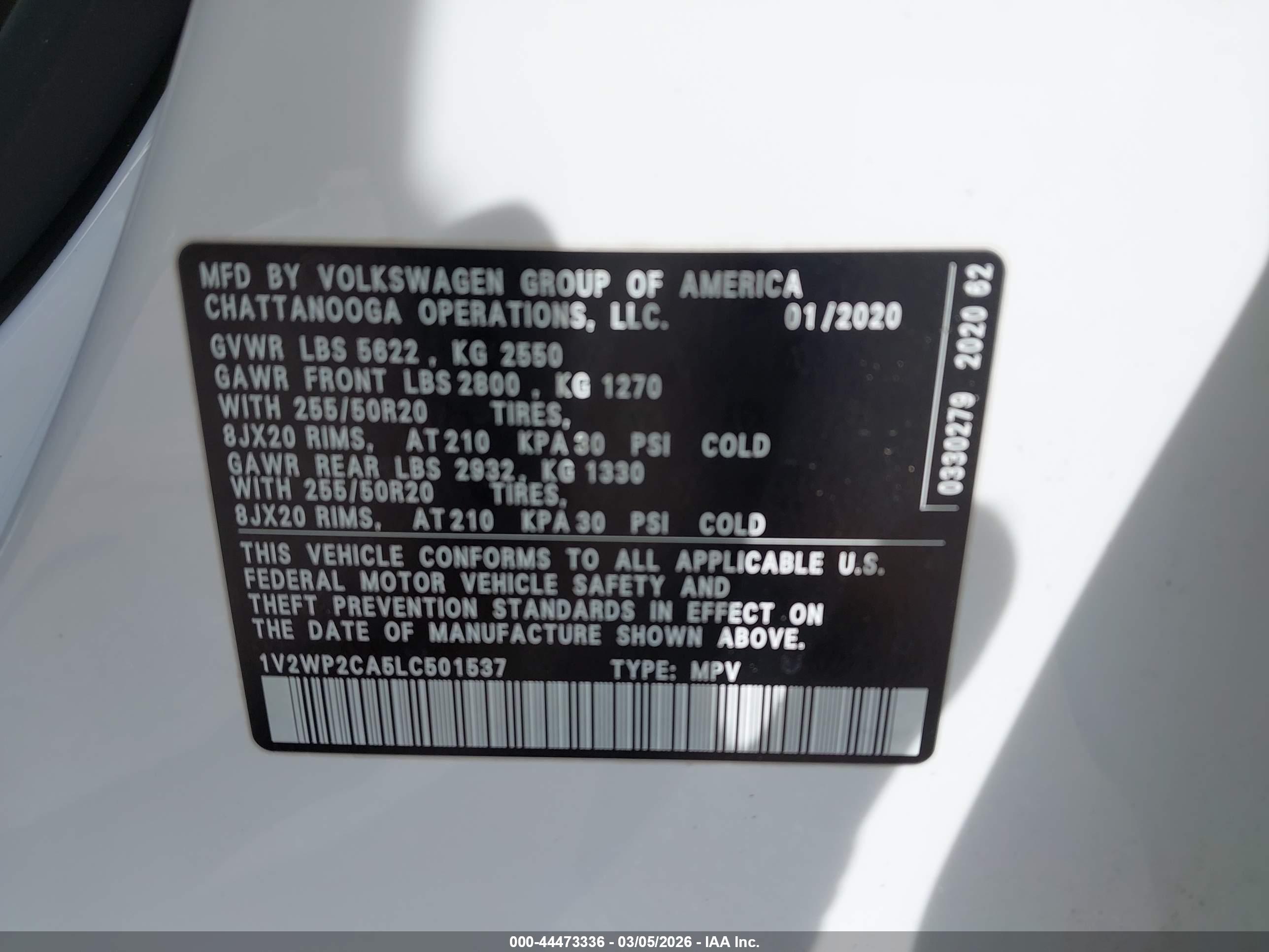 VOLKSWAGEN ATLAS image 9