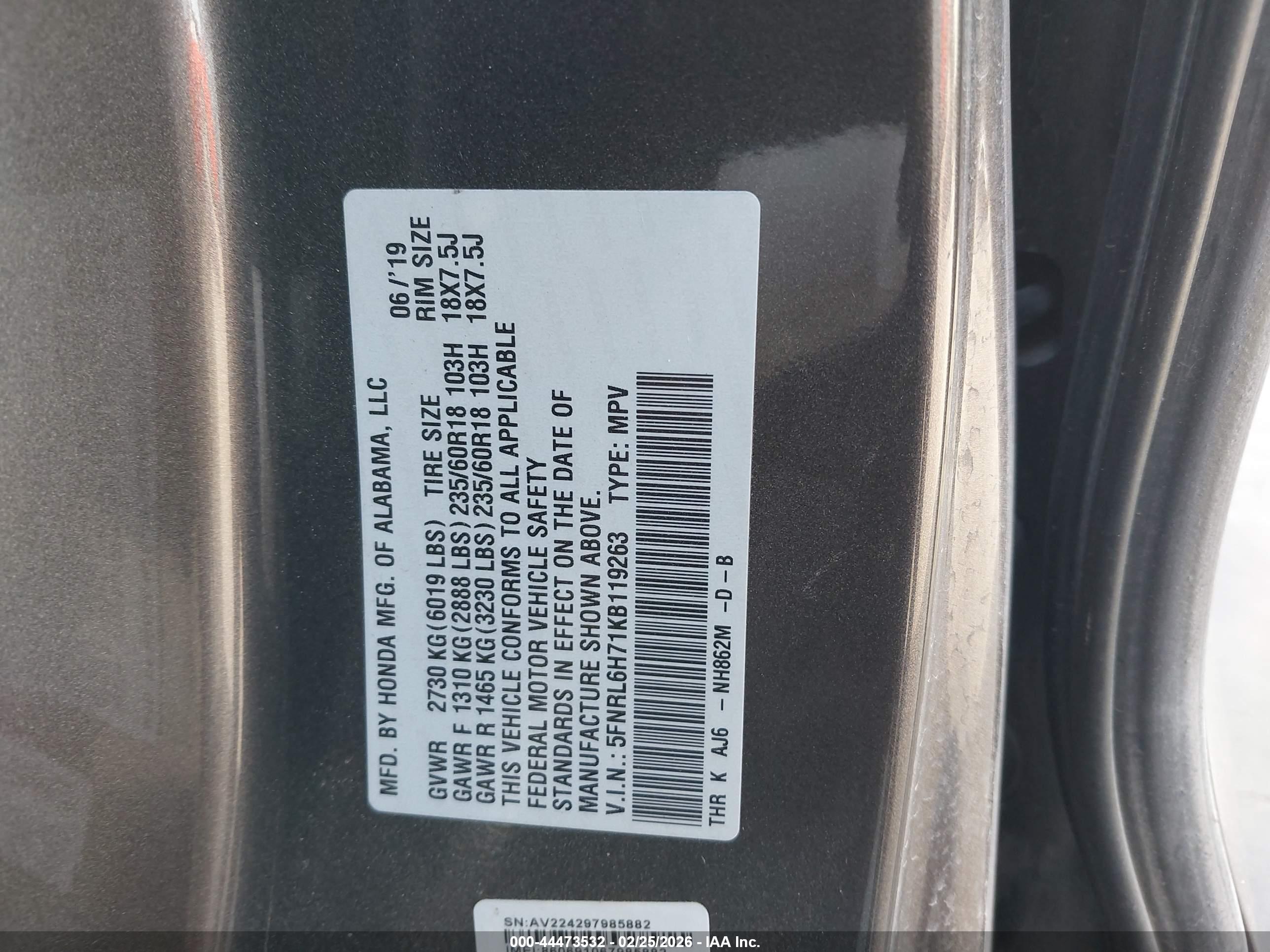 HONDA ODYSSEY image 9